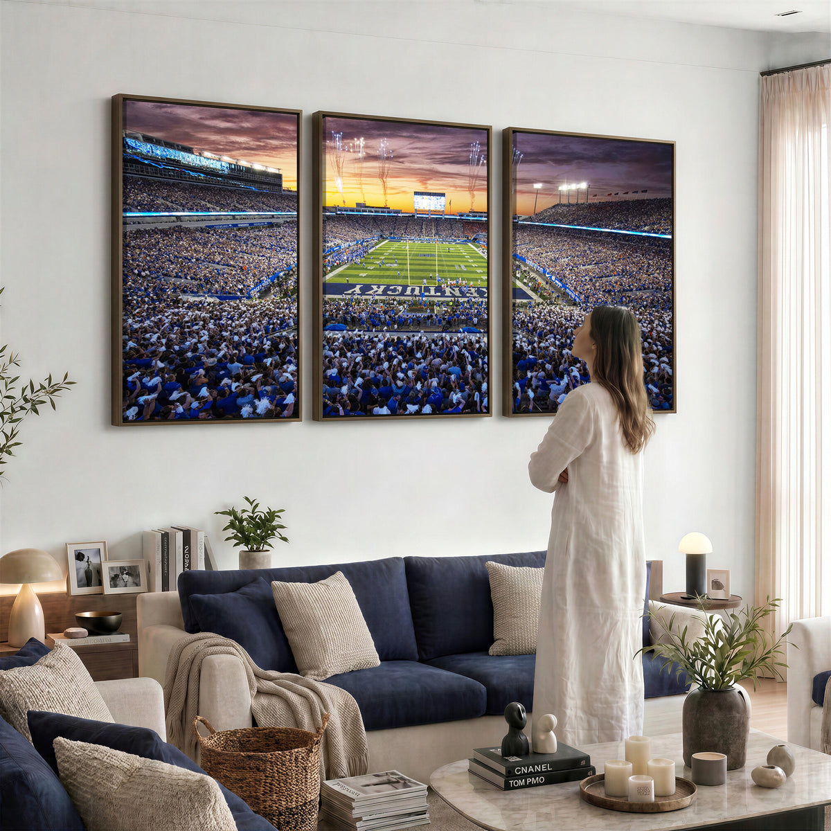 78524-MGV-CV-36X24 - Kroger Field Wall Art Print, Kentucky Stadium Wall Art