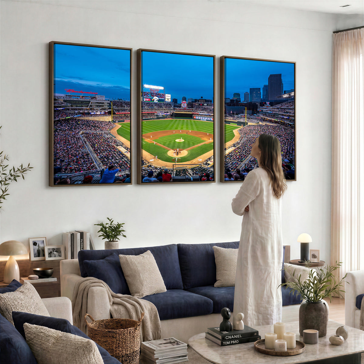 77273035-MGV-CV-36X24 - Target Field Stadium Wall Art Canvas Print, Minnesota Twins