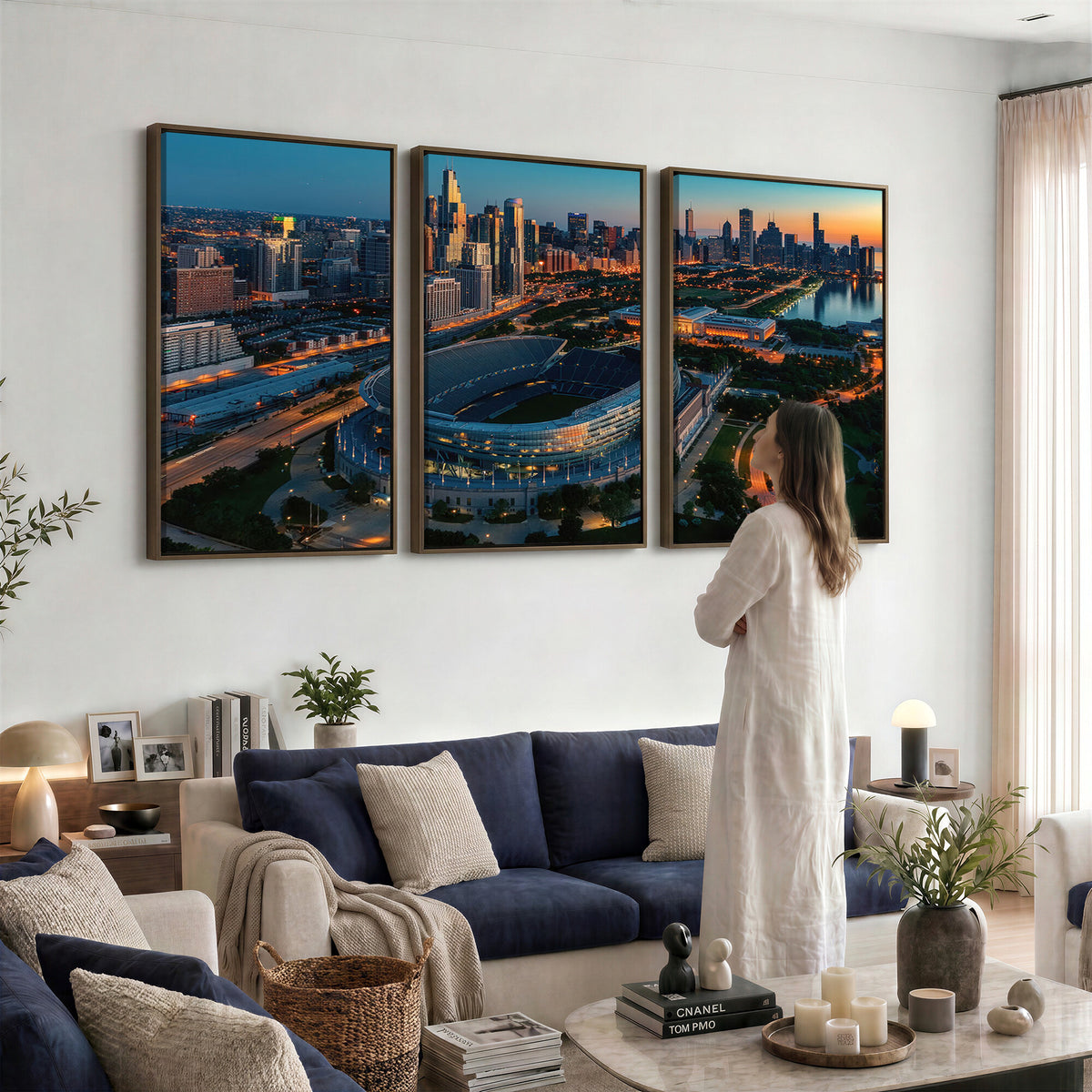 36690345-MGV-CV-36X24 - Chicago Bears Soldiers Field Wall Art Canvas Print