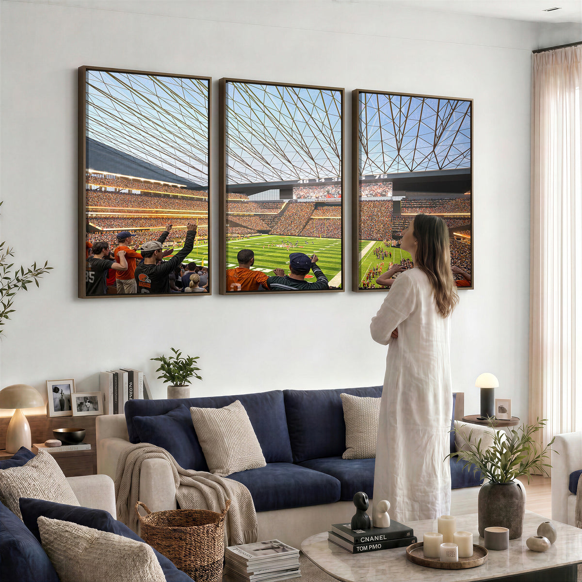 81960112-MGV-CV-36X24 - Cleveland Browns Stadium Wall Art Canvas Print