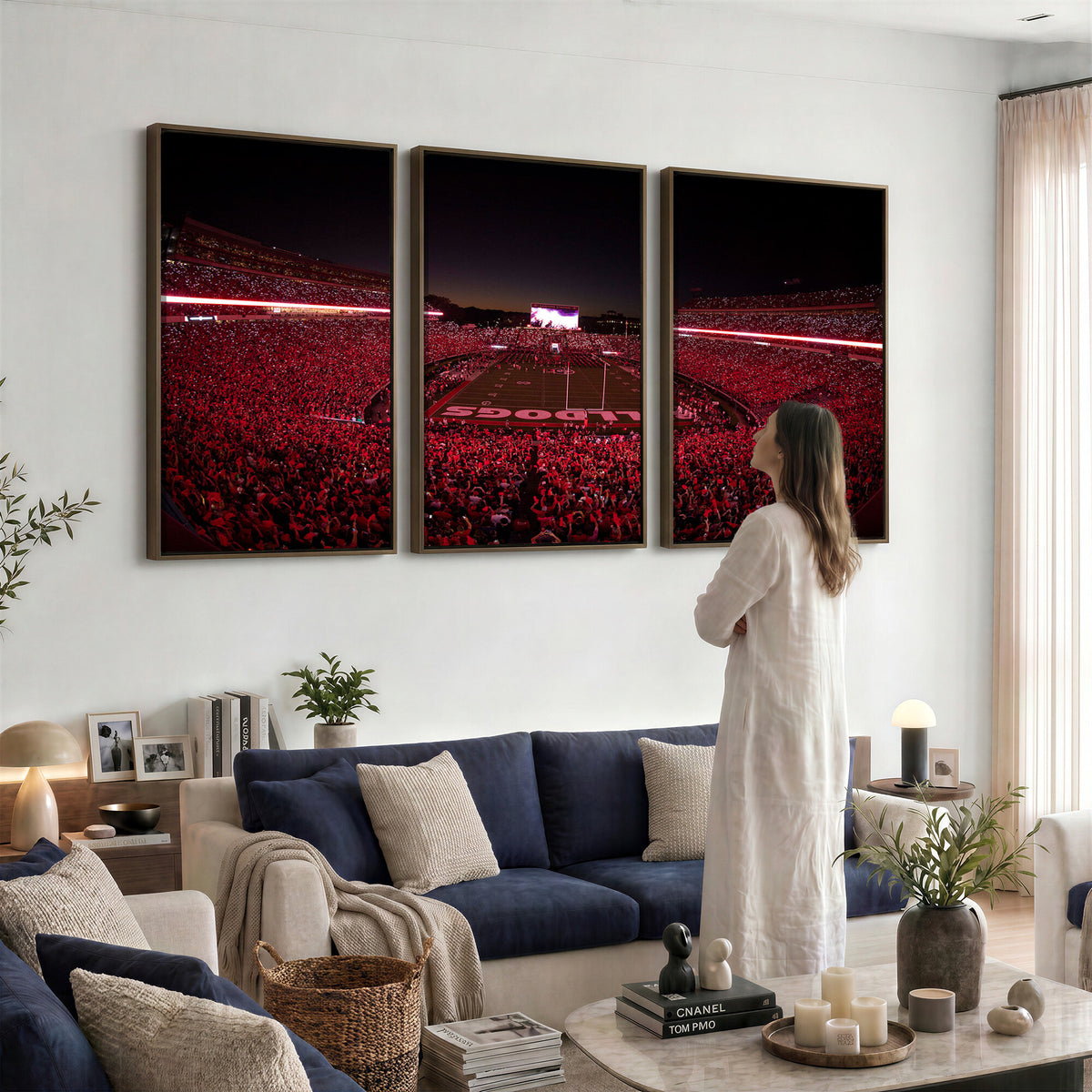 38331045-MGV-CV-36X24 - Dooley Stadium Wall Art, Sports Arena Canvas Print, Dooley Field Sanford Stadium