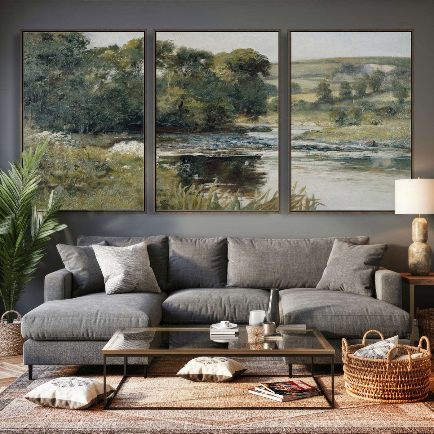 63256010-MGV-CV-36X24 - Edward Mitchell Bannister Streamside Wall Art Canvas Print