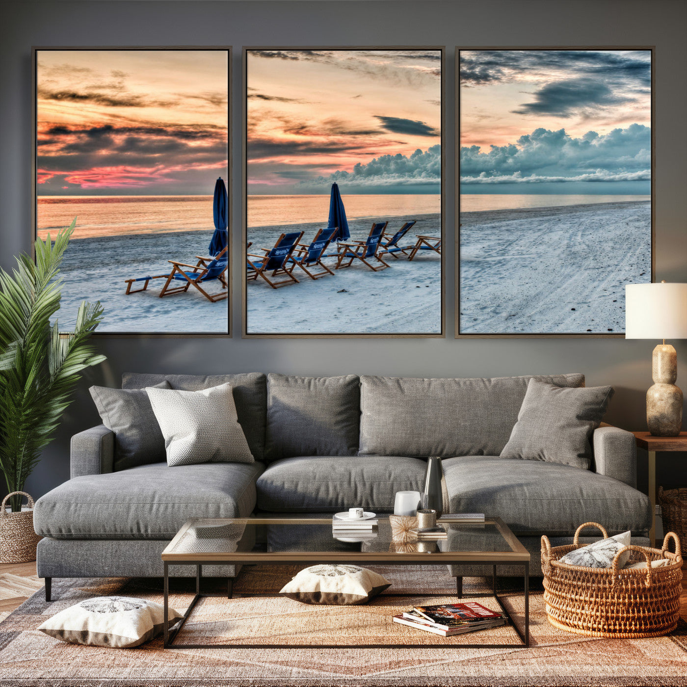 17237006-MGV-CV-36X24 - Serene Gulf Solitude Wall Art Canvas Print