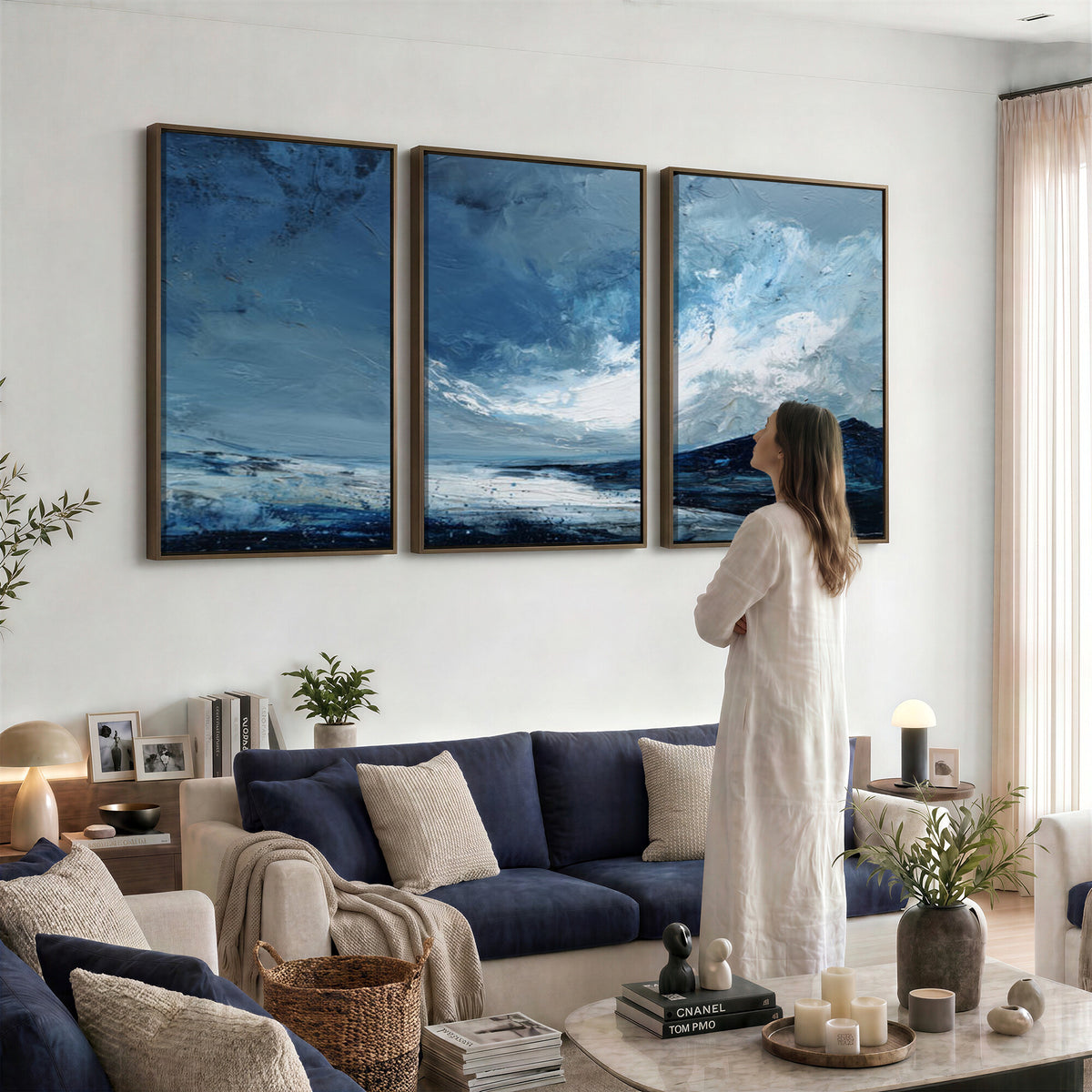 66685630-MGV-CV-36X24 - Extra Large Abstract Wall Art Canvas Print