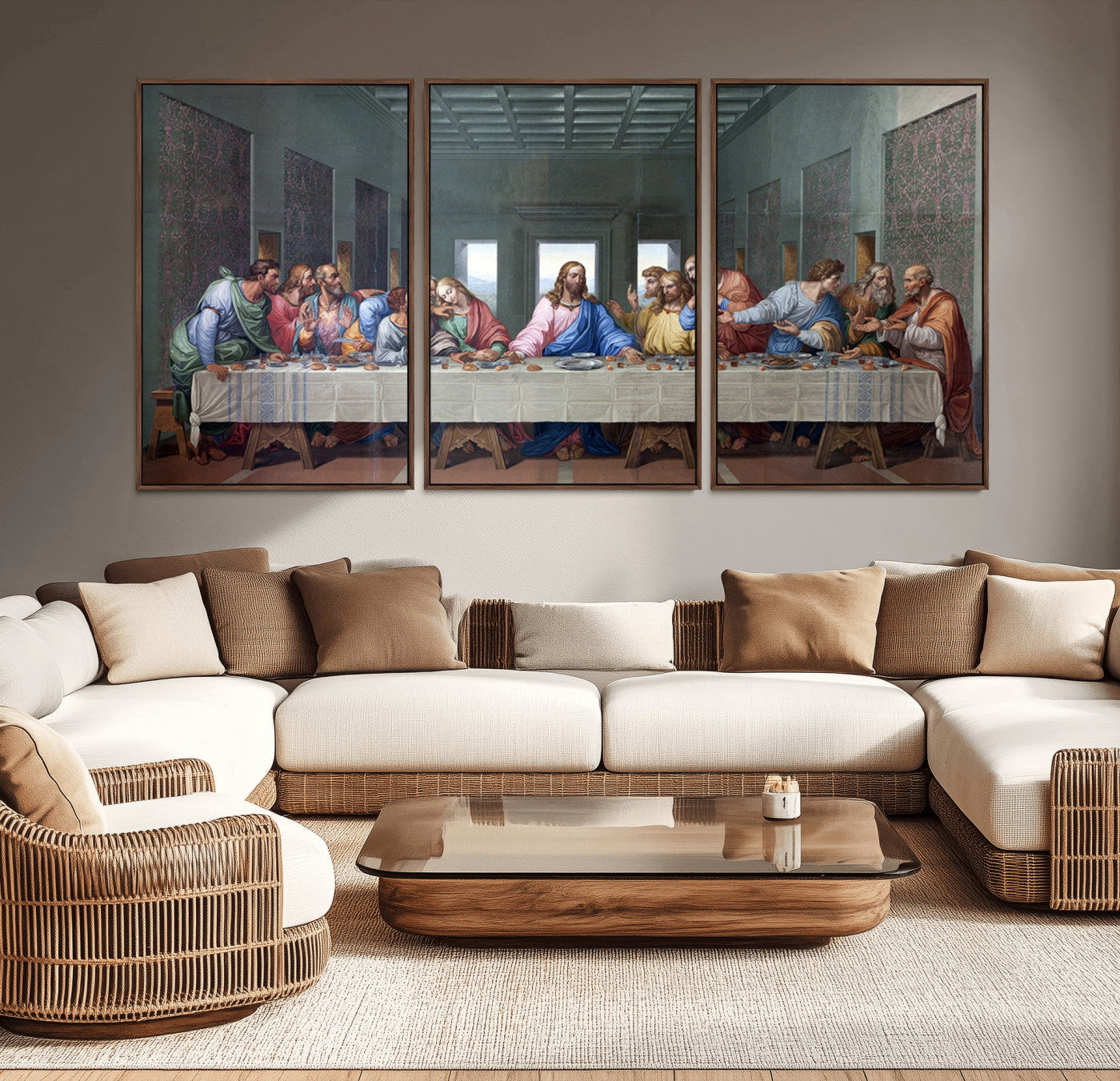 30401-MGV-CV-36X24-The Last Supper Multi Panel Canvas Wall Art