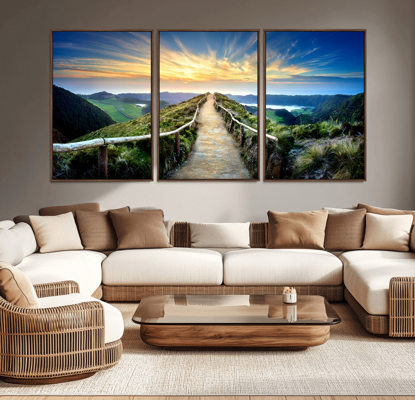 58887-MGV-CV-36X24-Mountain Landscape Wall Art Canvas Print