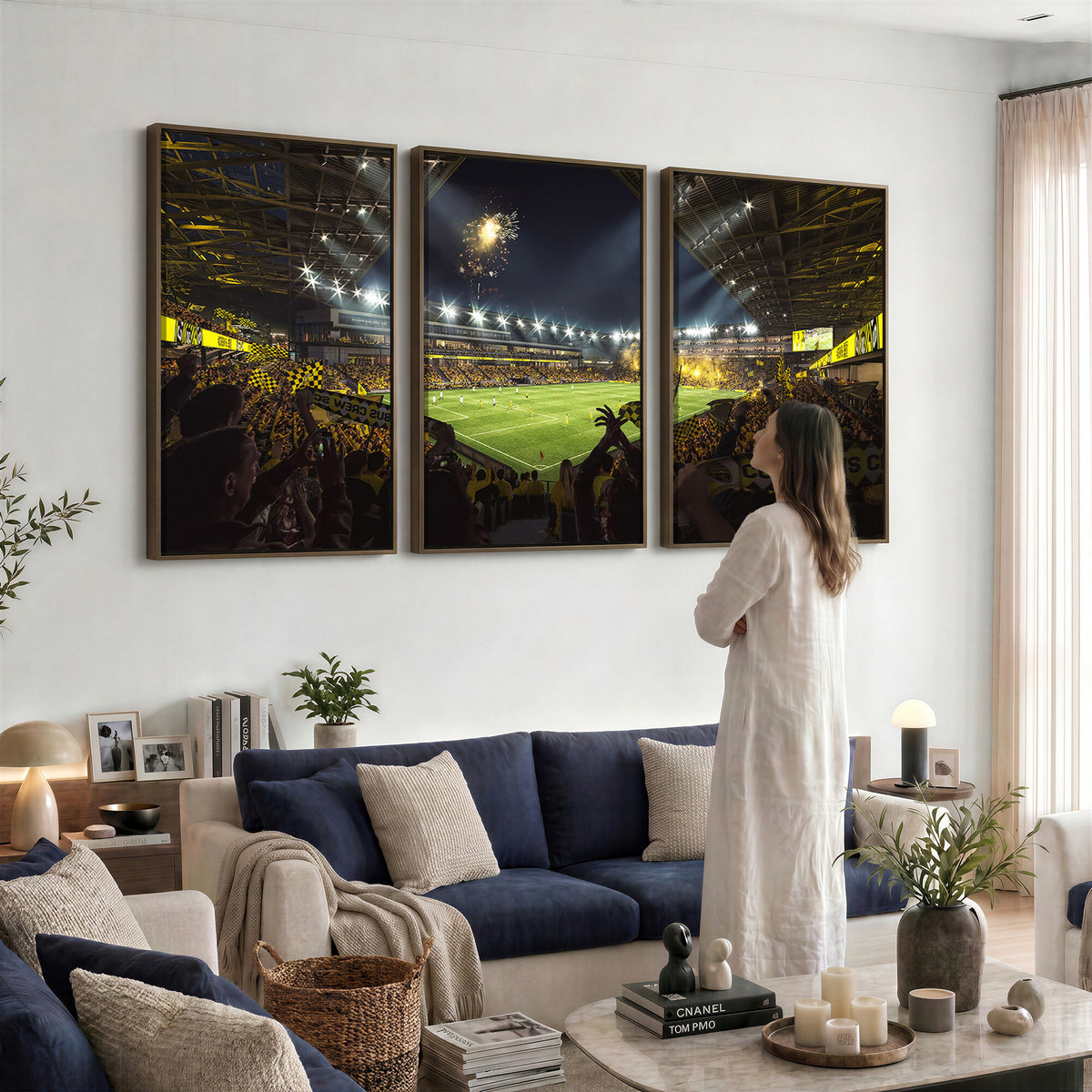 51122-MGV-CV-36X24 - Columbus Crew Soccer Team Print - Columbus Crew Stadium Wall Art Canvas Print