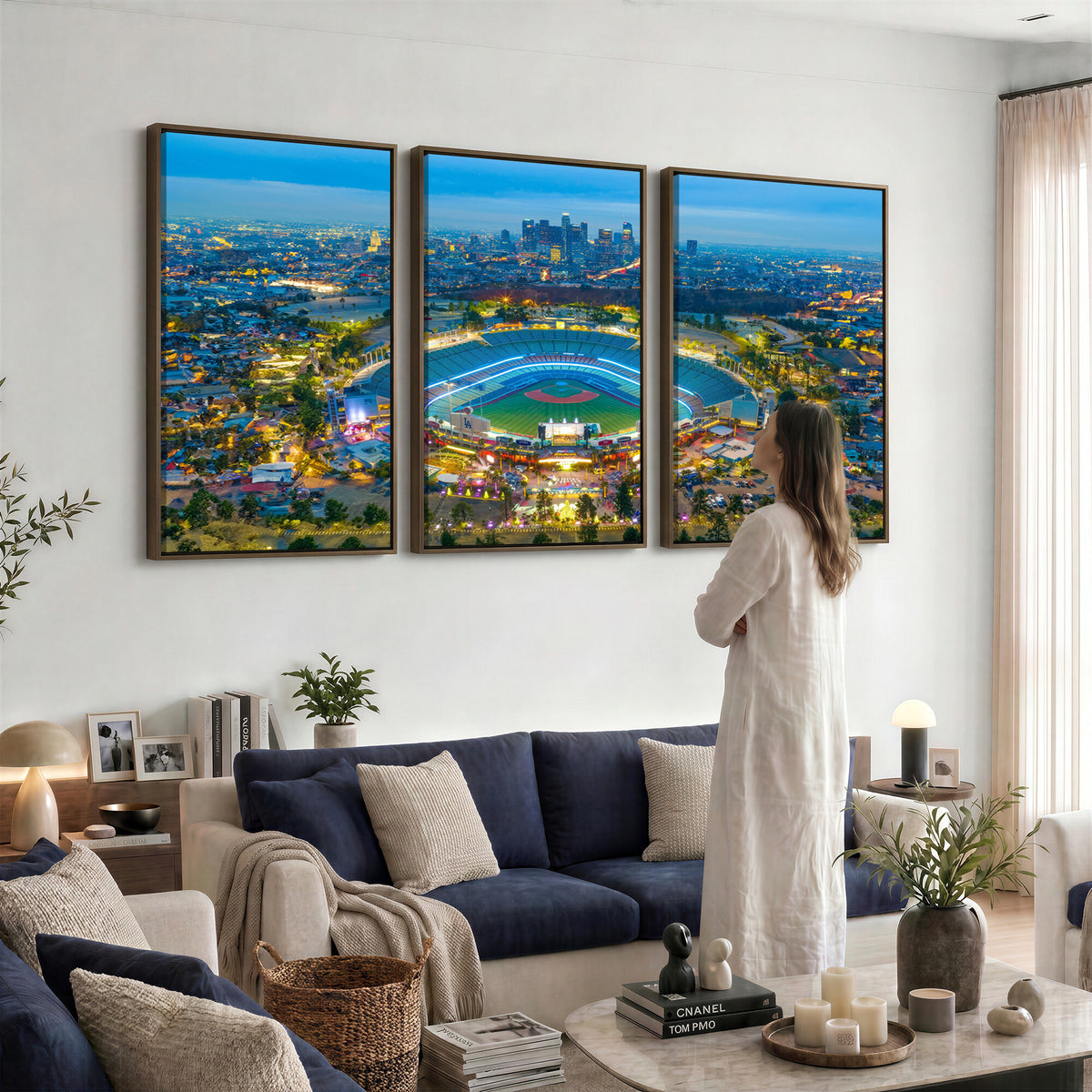 78144-MGV-CV-36X24 - Los Angeles Dodgers Wall Art Canvas, Dodger Stadium Wall Art