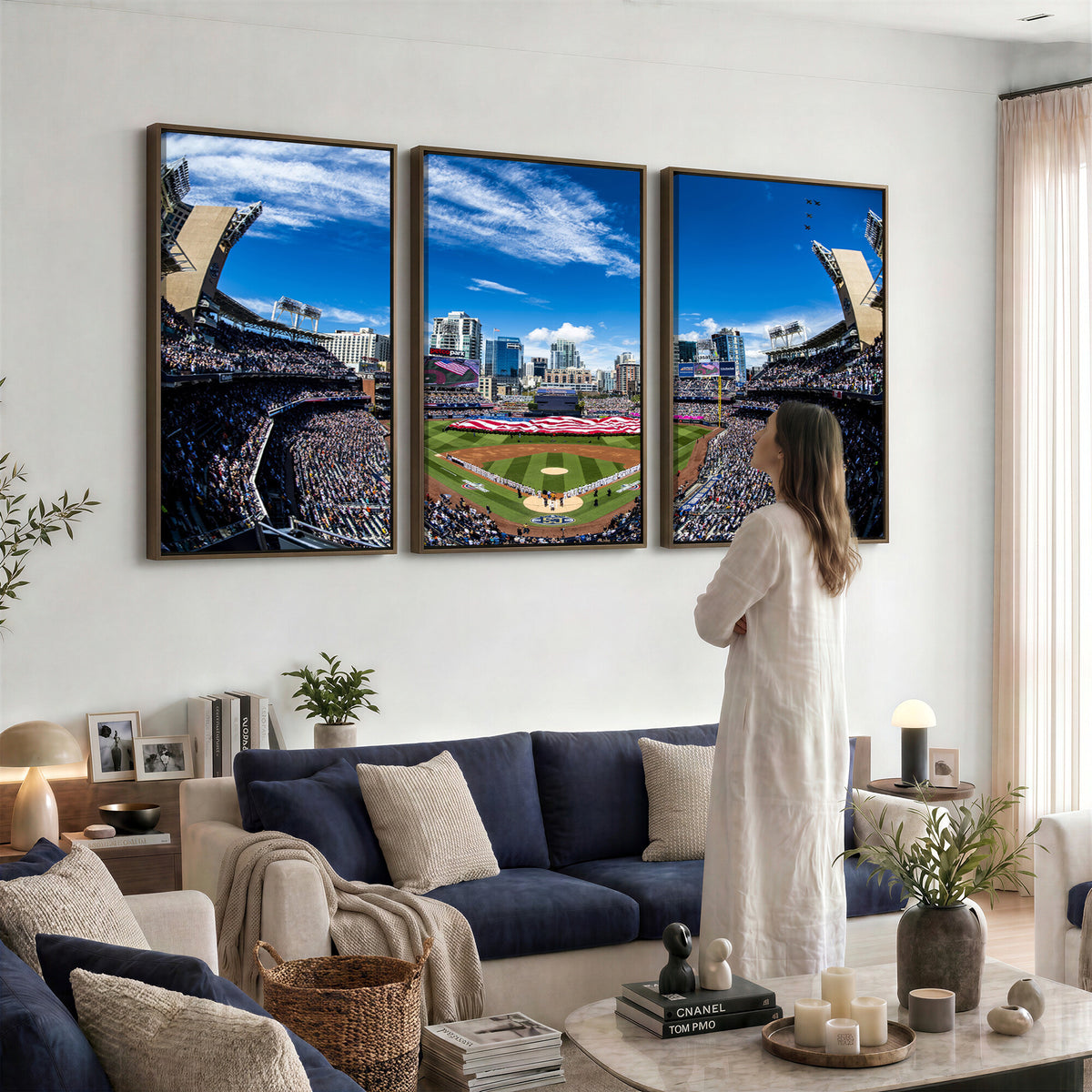 52297-MGV-CV-36X24 - San Diego Padres Baseball Team Print, Petco Park Stadium