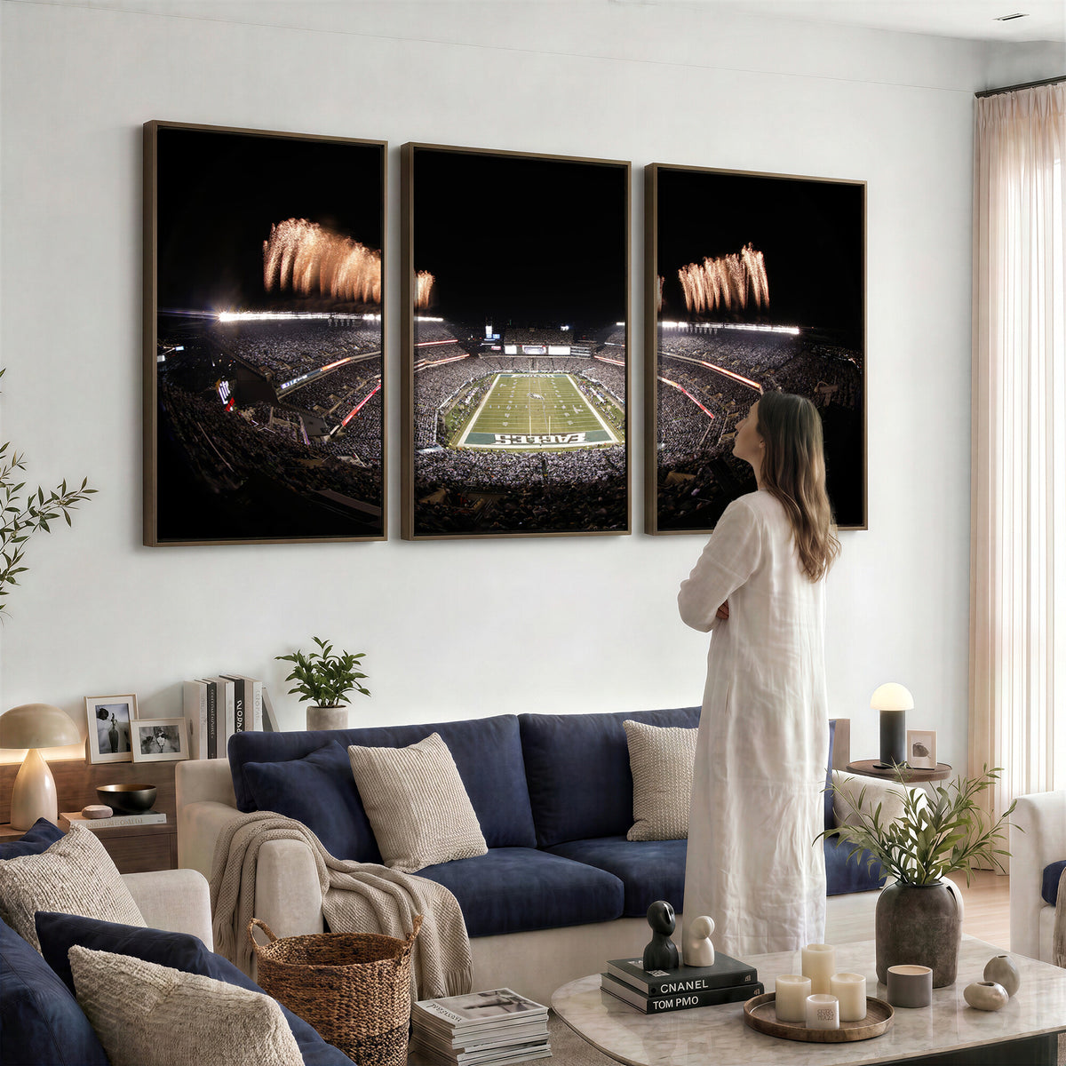 48893-MGV-CV-36X24 - Eagles Field Stadium Wall Art, Lincoln Financial Field