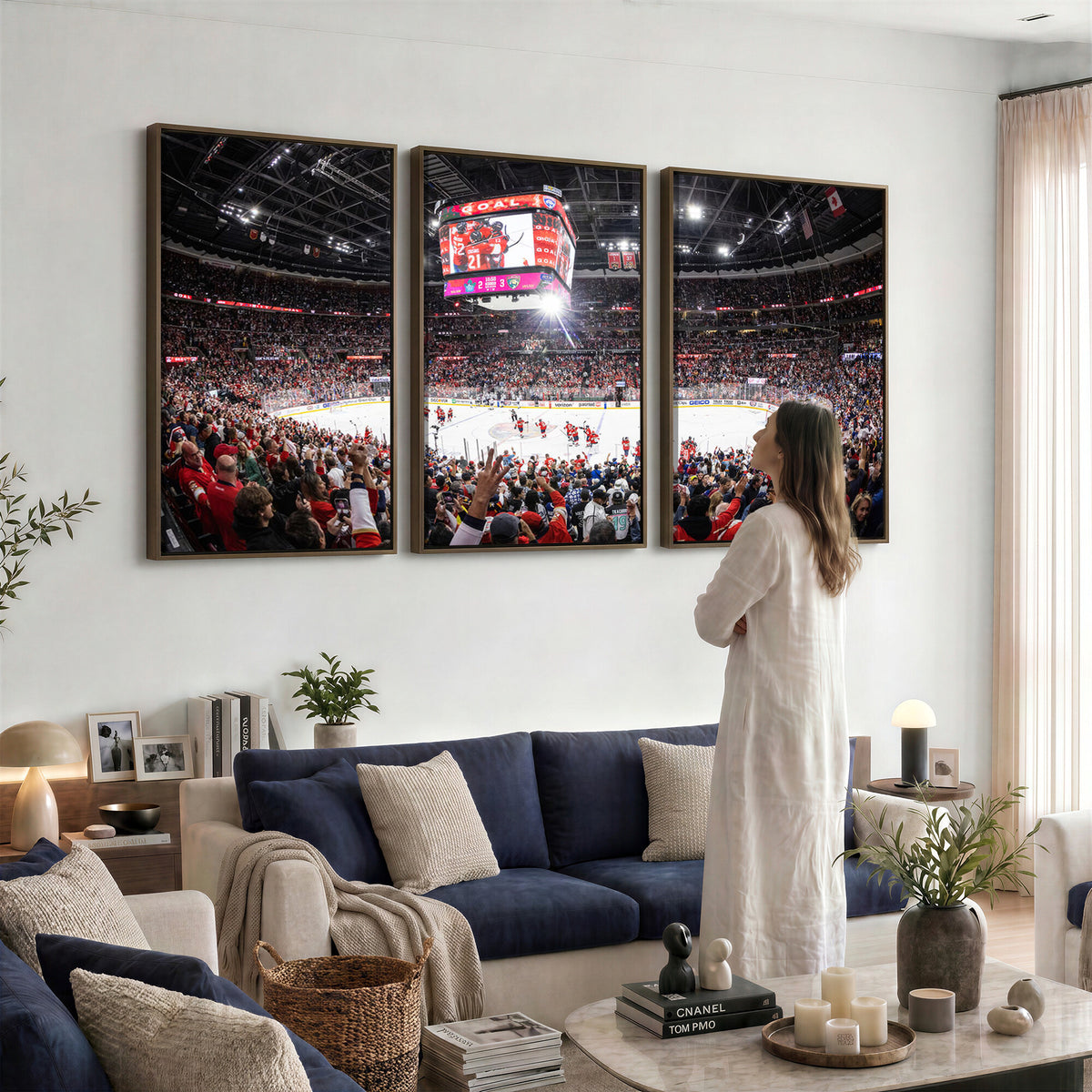 15750-MGV-CV-36X24 - Amerant Bank Arena Wall Art Canvas Print, Hockey Arena