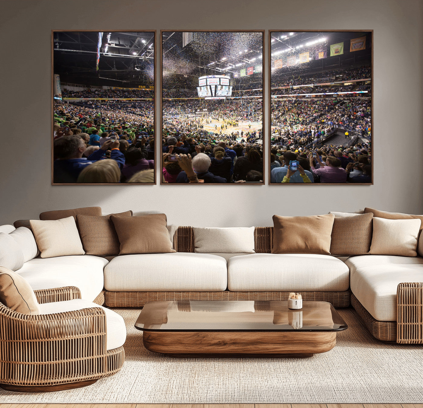 MGV-FC-60X30-3P - Bridgestone Arena Wall Art Canvas | Nashville Predators Hockey Team Print | Canvas Print | Ready to