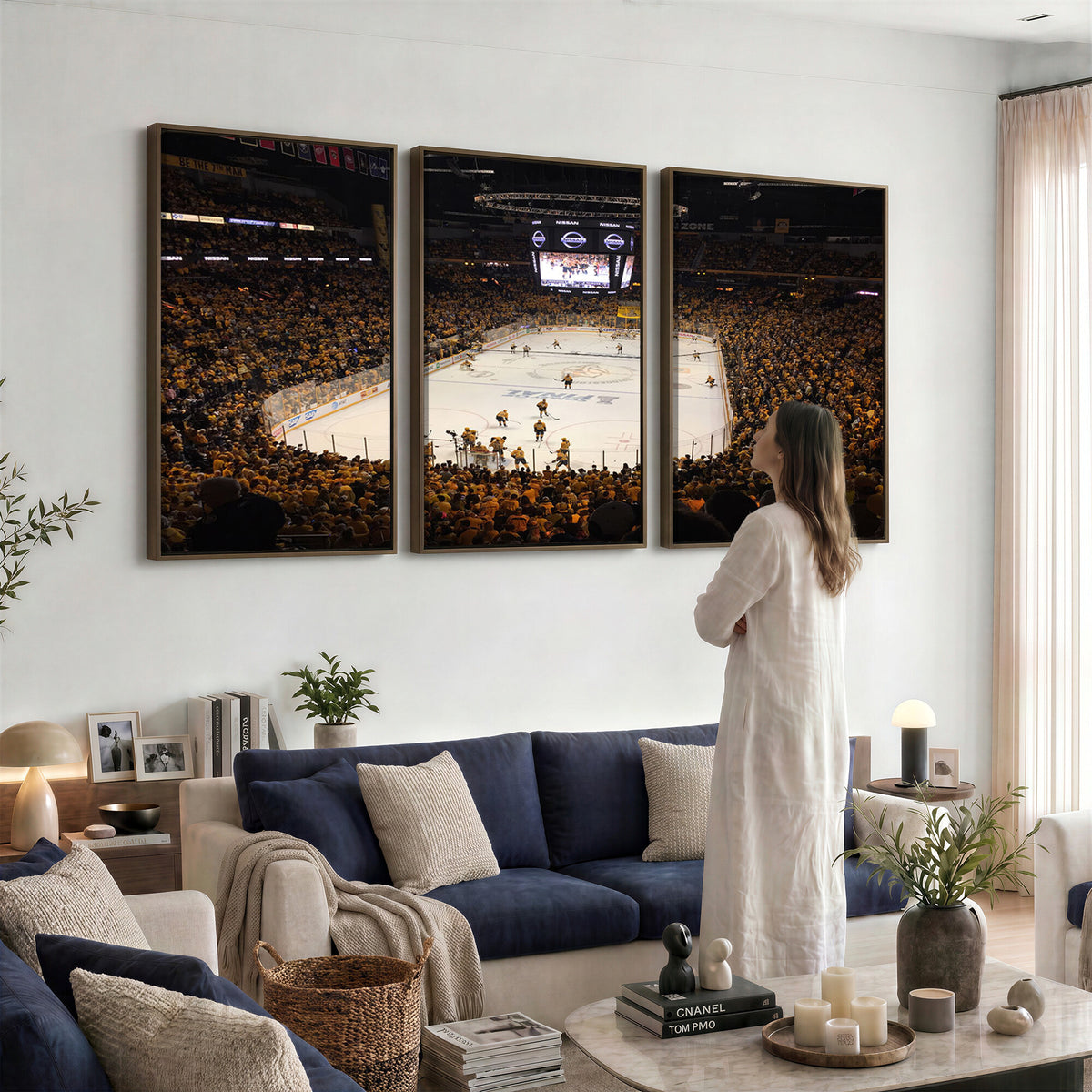 99407-MGV-CV-36X24 - Bridgestone Arena - Nashville Predators Hockey Team Print - Nashville Wall Art Canvas Print