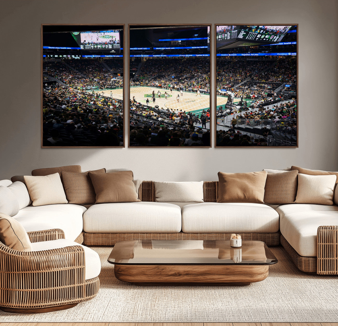 MGV-FC-60X30-3P - Climate Pledge Arena | Washington Seattle Kraken Hockey Stadium Wall Art | Canvas Print | Ready to