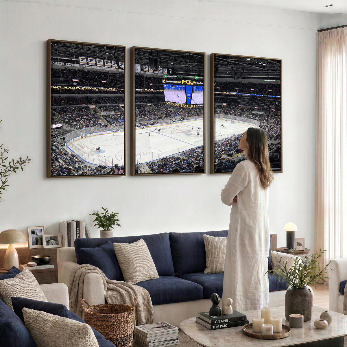 75222-MGV-CV-36X24 - Enterprise Center Missouri St. Louis Blues Hockey Stadium