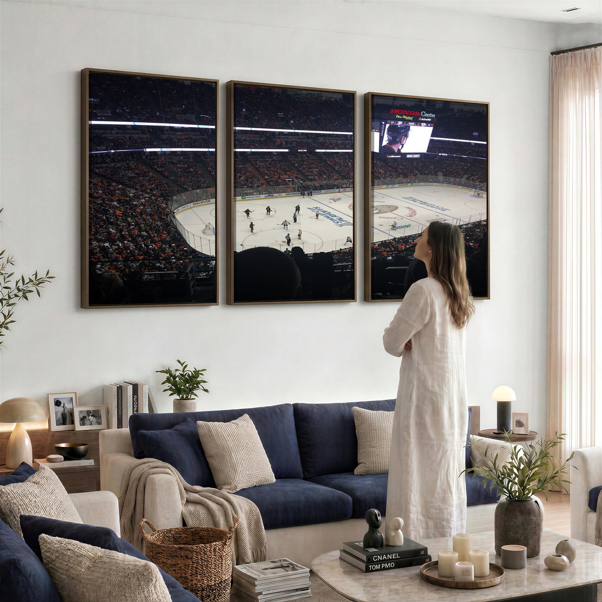 24634-MGV-CV-36X24 - Honda Center California Anaheim Ducks Hockey Stadium Wall Art