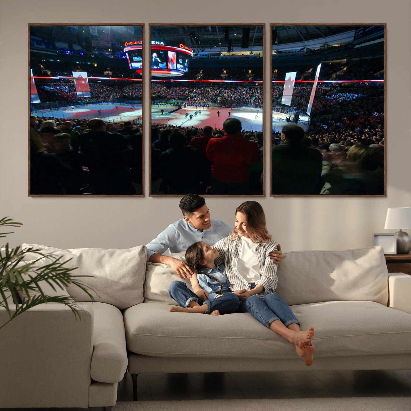 MGV-FC-60X30-3P - Rogers Arena Vancouver Canucks Ice Hockey Stadium Wall Art, Vancouver Canucks Ice Hockey Print