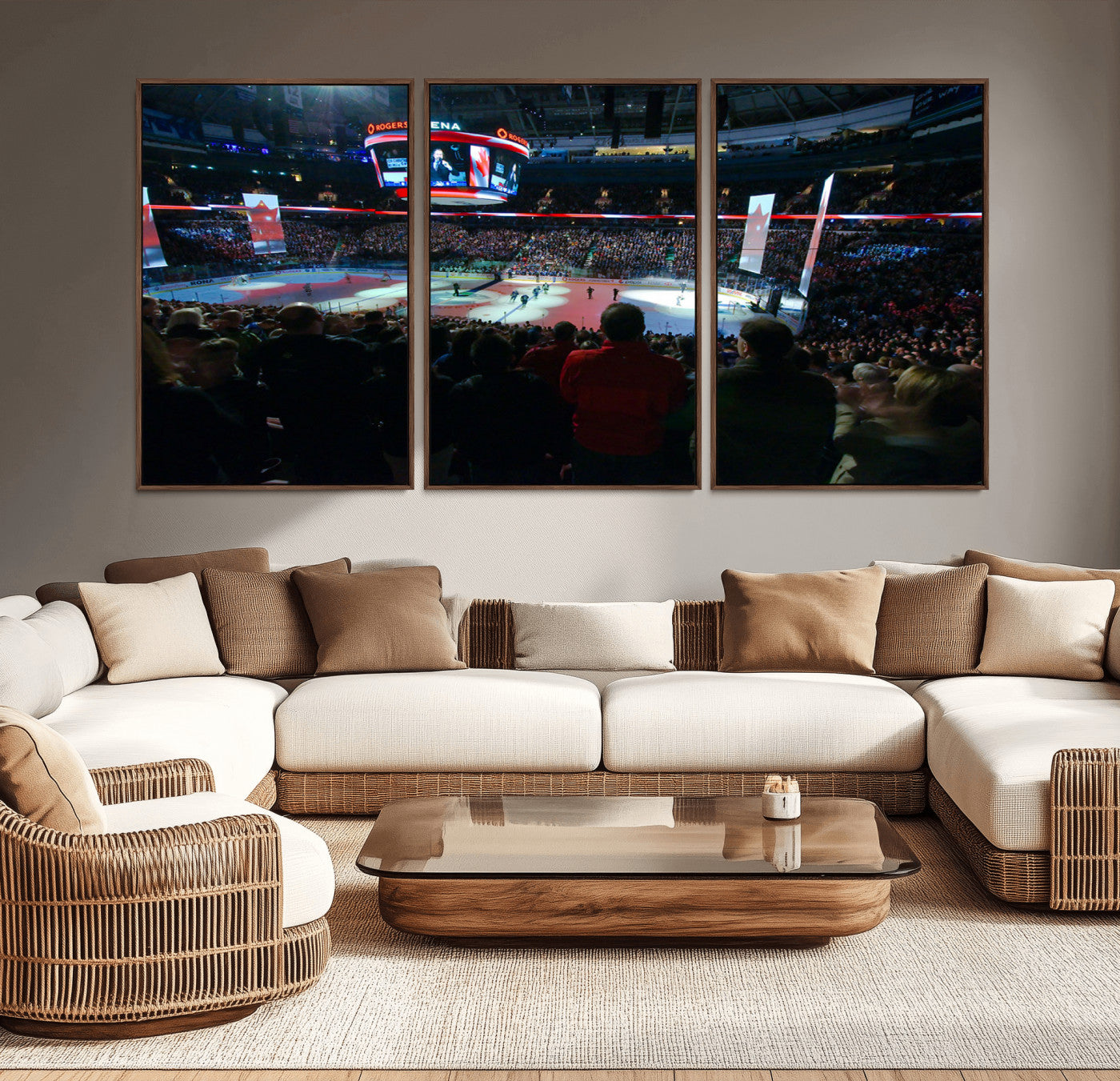 MGV-FC-60X30-3P - Rogers Arena Vancouver Canucks Ice Hockey Stadium Wall Art, Vancouver Canucks Ice Hockey Print