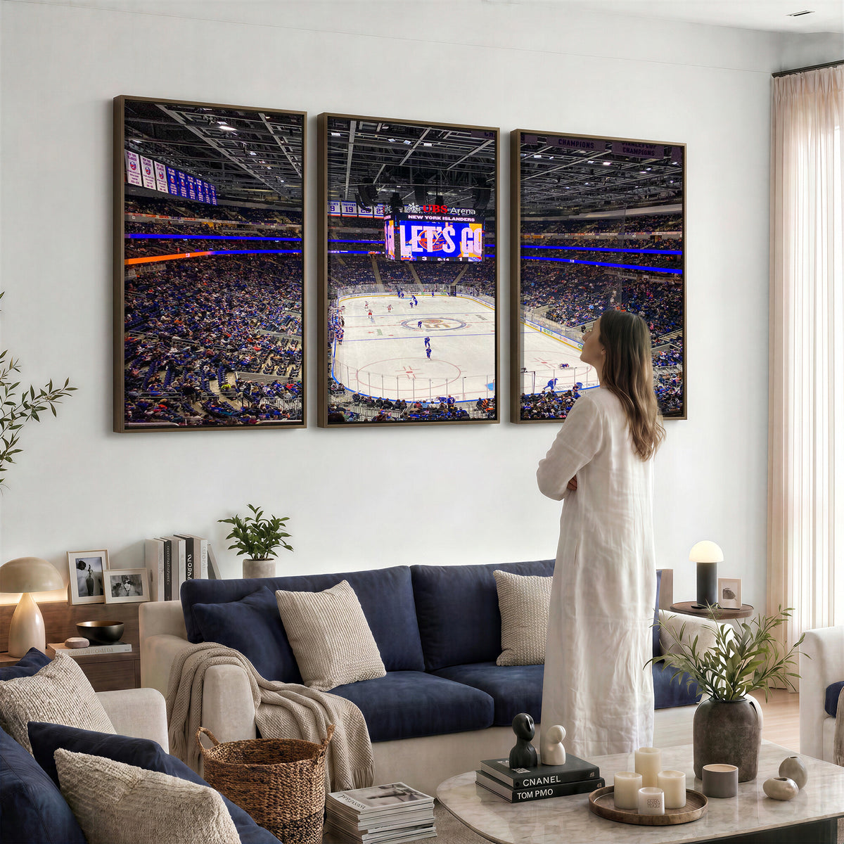 78692-MGV-CV-36X24 - UBS Arena Elmont New York Islanders Ice Hockey Wall Art, UBS Arena Elmont Wall Art Canvas Print