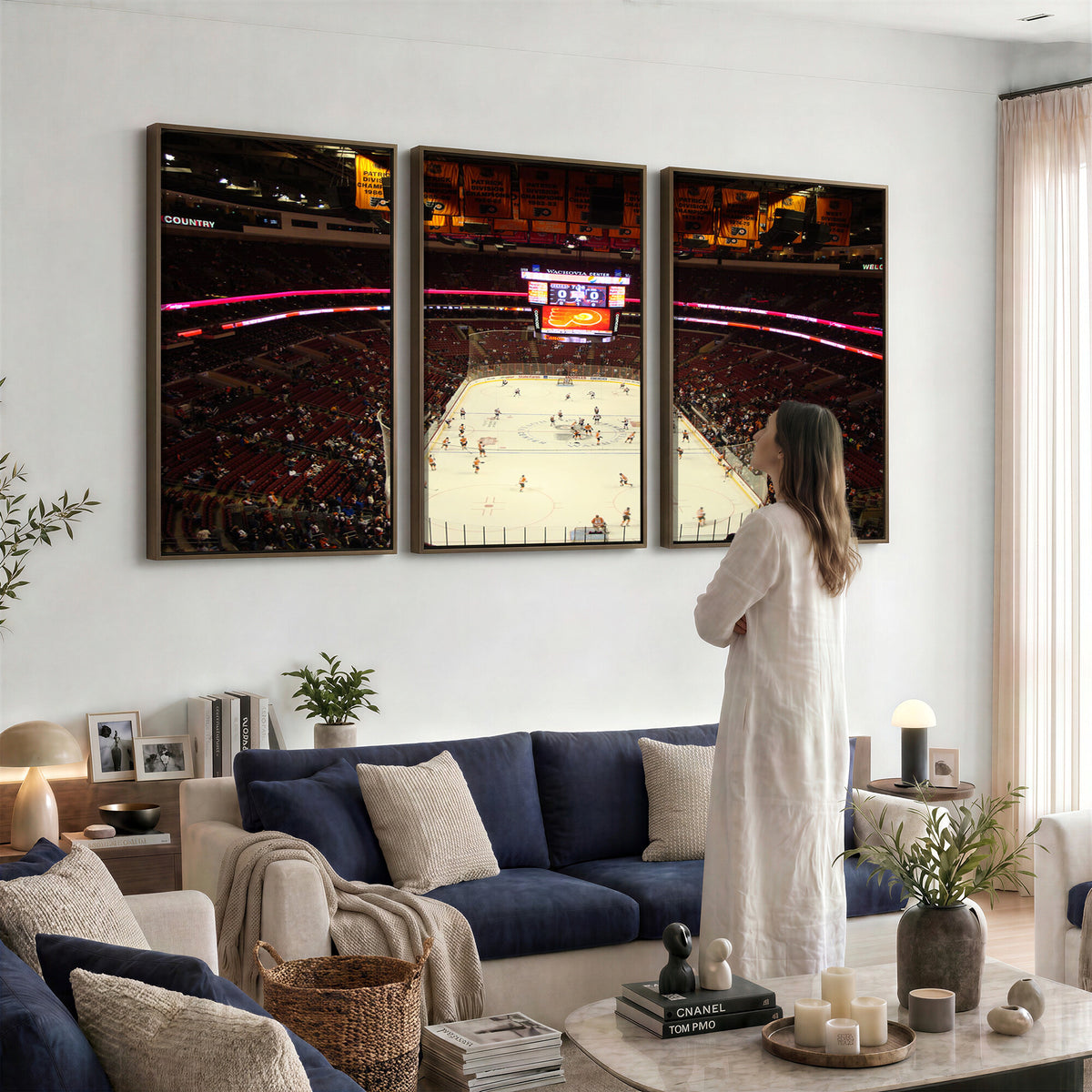 98213-MGV-CV-36X24 - Wachovia Center Prior to Flyers Game Ice Hockey Stadium