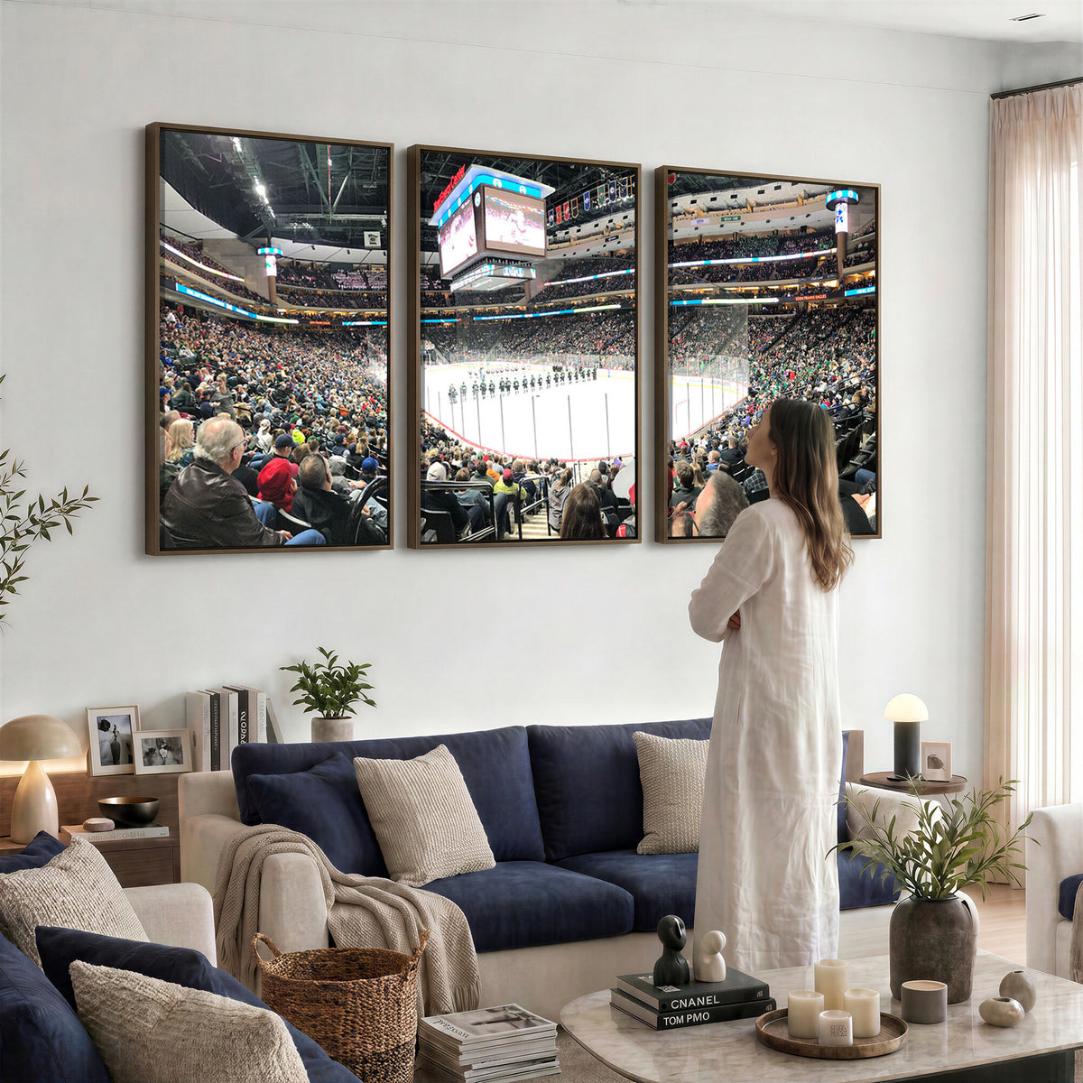 44414-MGV-CV-36X24 - Xcel Energy Center St Paul Minnesota Wild Ice Hockey Stadium