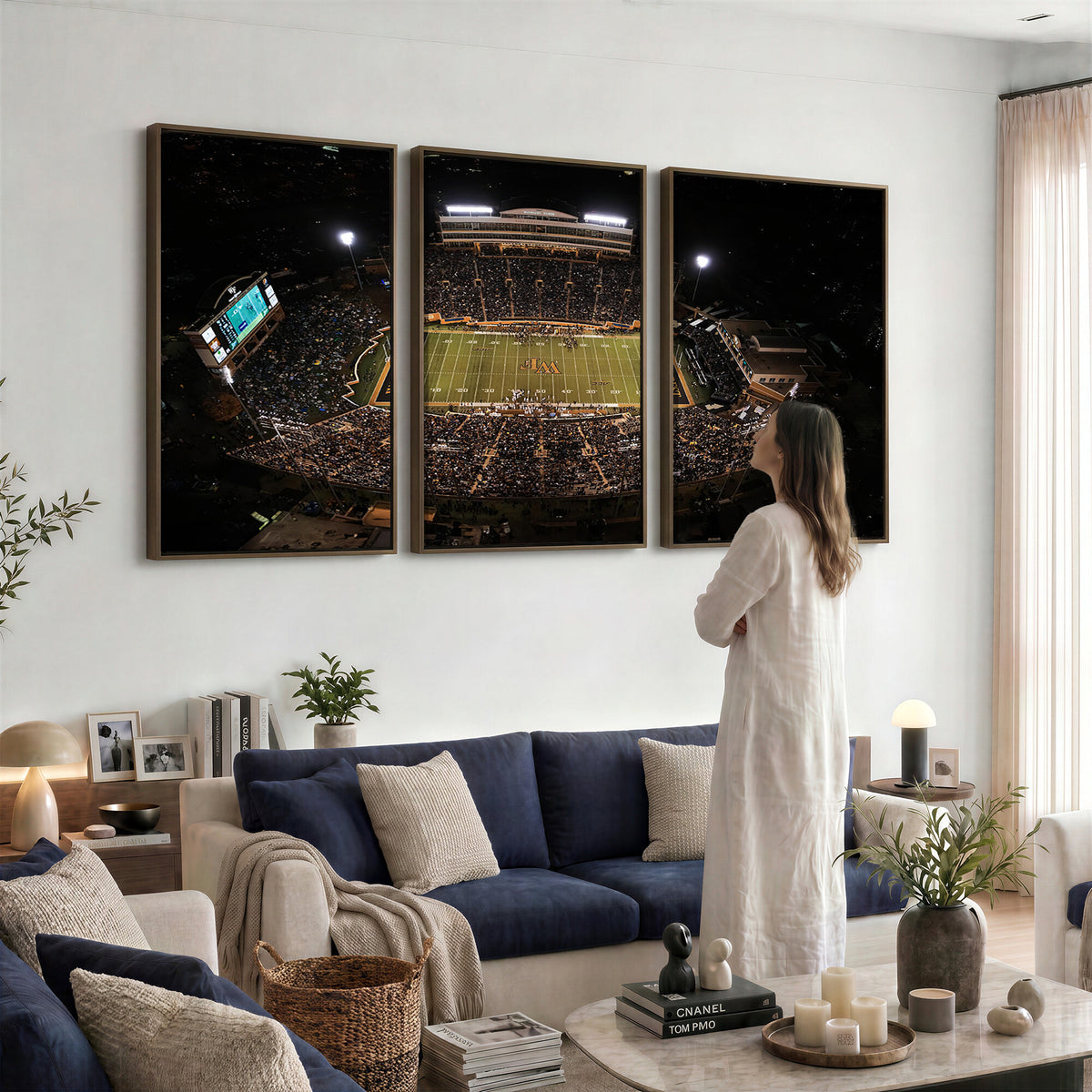 20605-MGV-CV-36X24 - Wake Forest University Demon Deacons Canvas Print, Football Team Wall Art