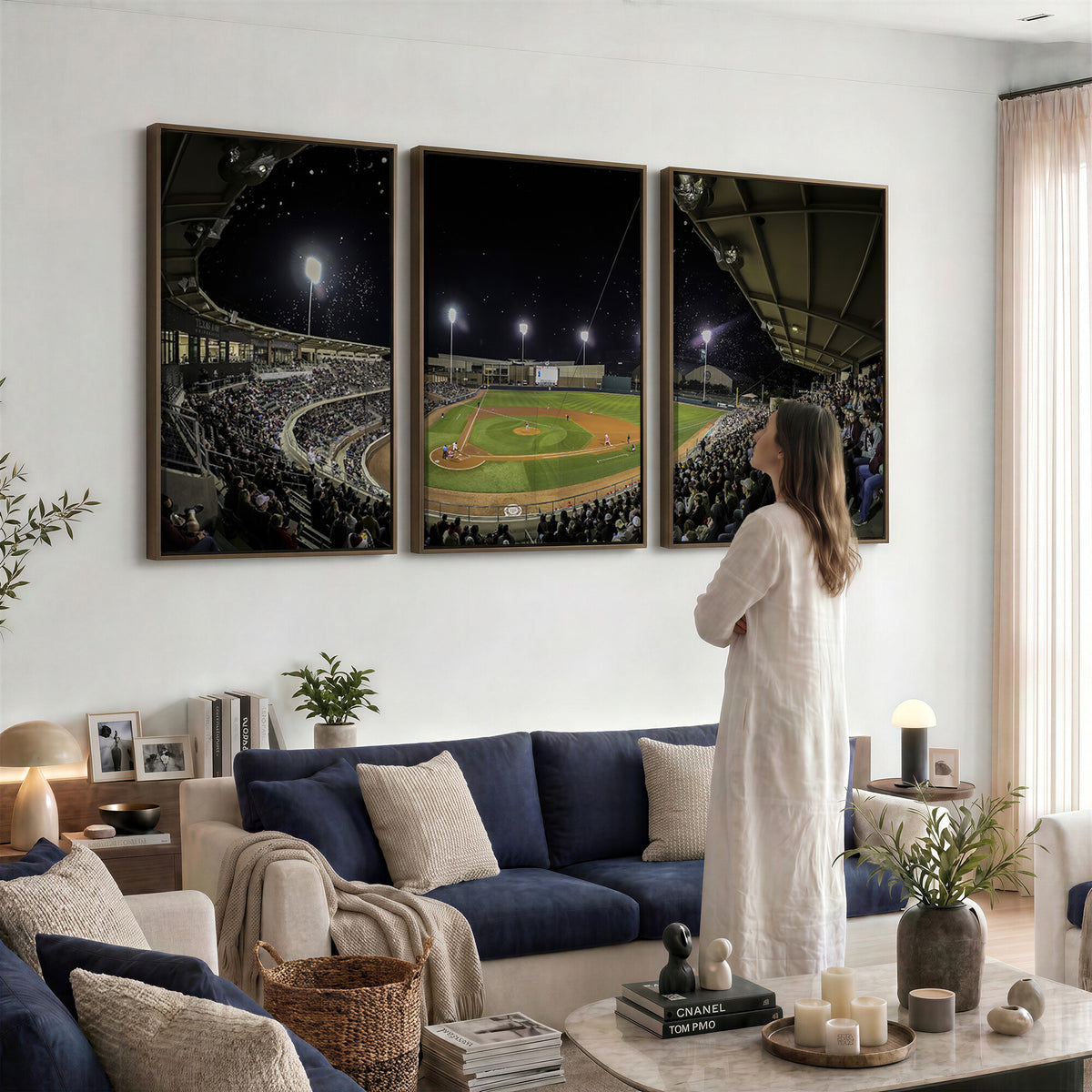 10262-MGV-CV-36X24 - Olsen Field at Blue Bell Park - Texas A&M Aggies Baseball Stadium Wall Art Canvas Print