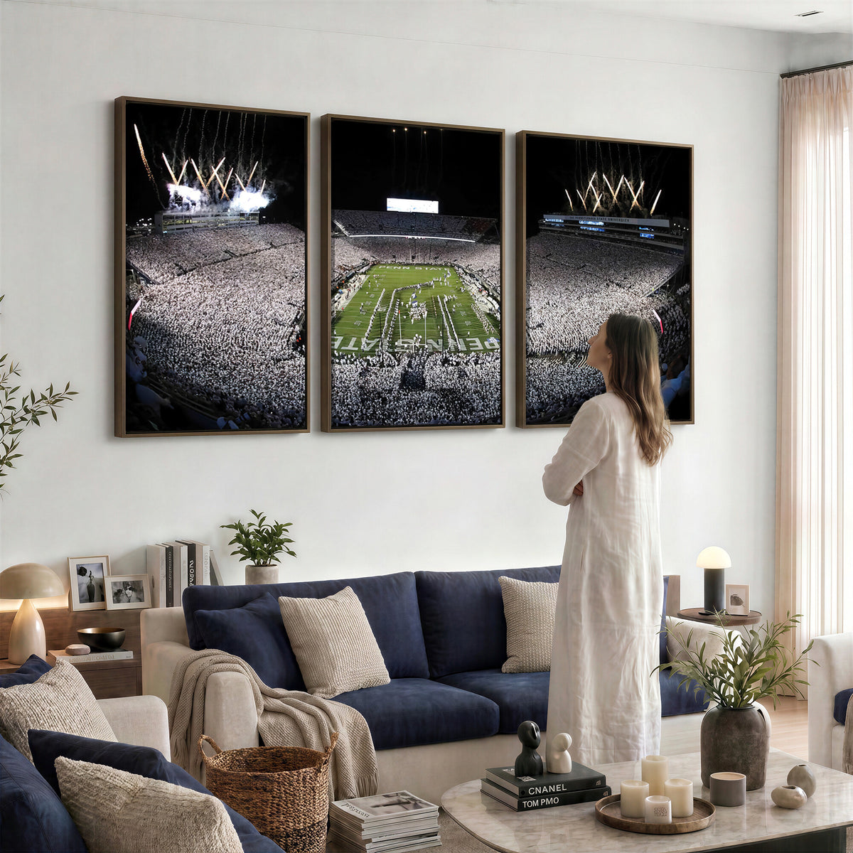 84537-MGV-CV-36X24 - Penn State Beaver Stadium Canvas Wall Art - Nittany Lions Football Print