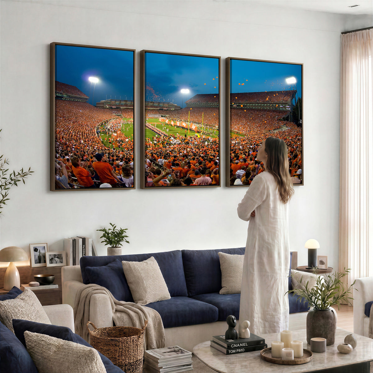 26196-MGV-CV-36X24 - Clemson University Tigers Football Team Print, Clemson