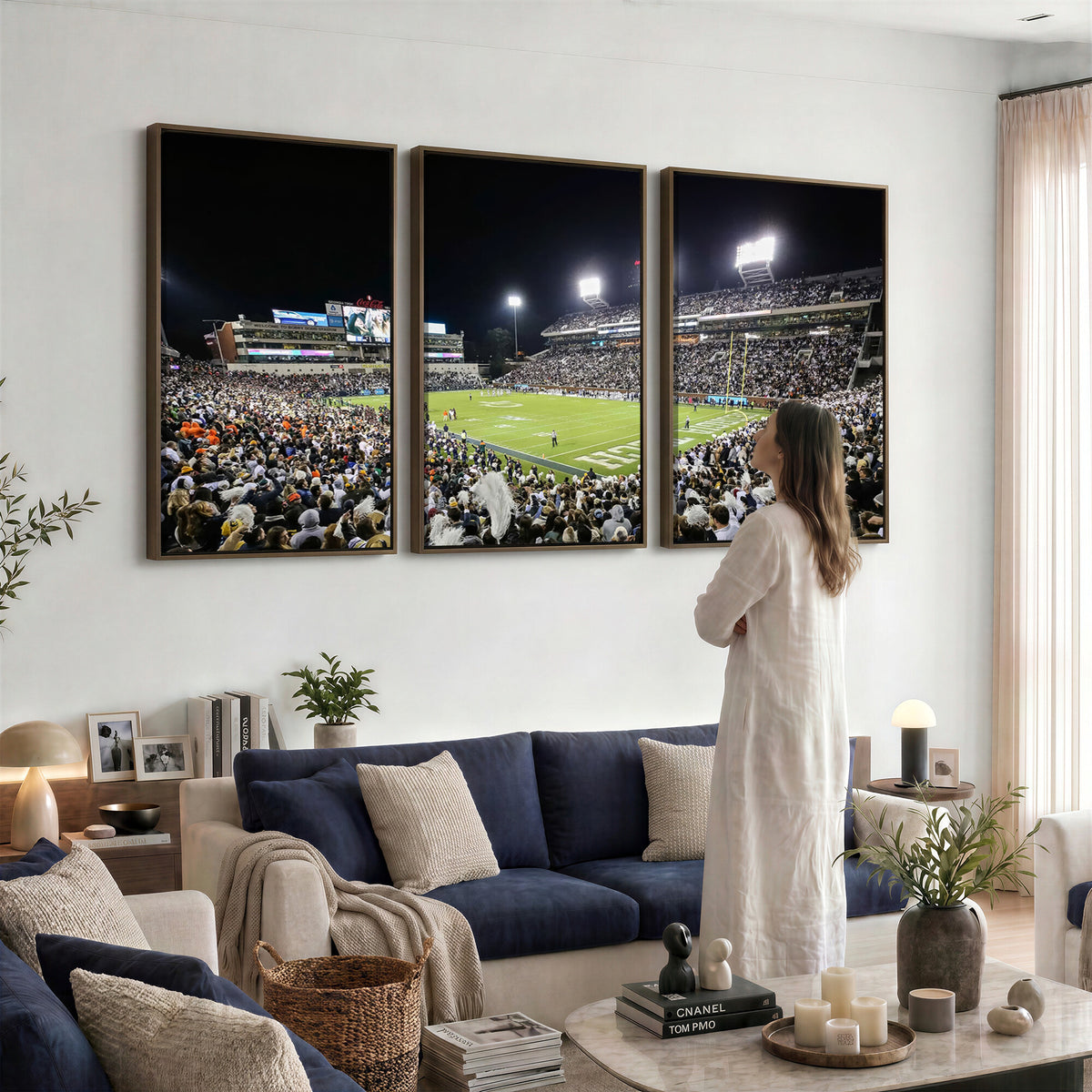 49339-MGV-CV-36X24 - Georgia Tech Yellow Jackets Football Team Print, Atlanta