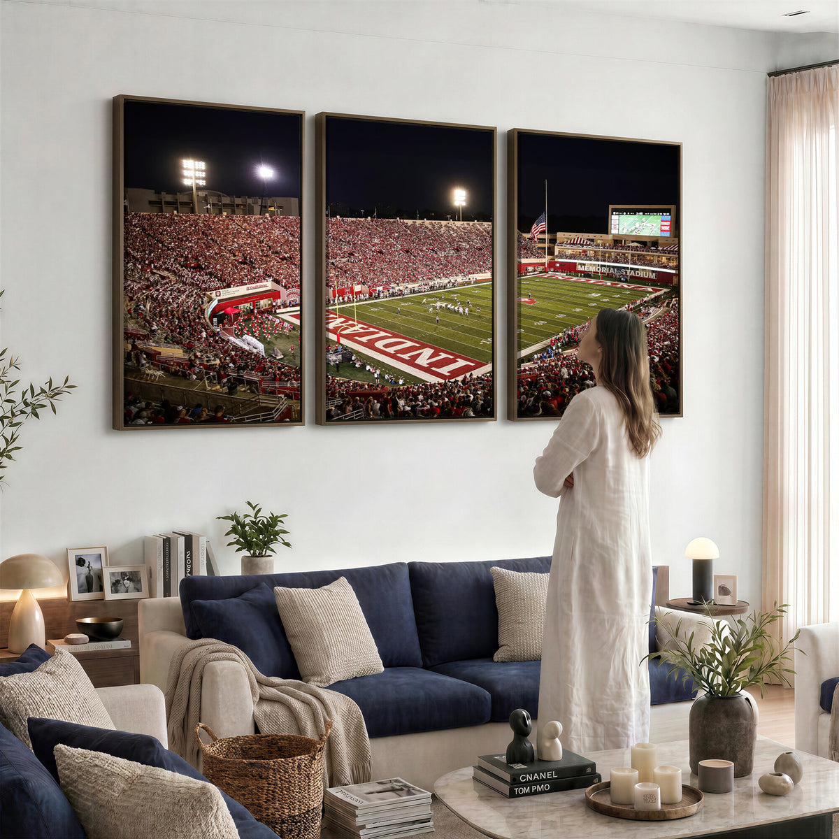 82748-MGV-CV-36X24 - Indiana University Hoosiers Football Team Print Canvas