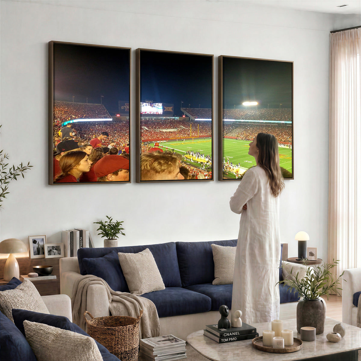 94319-MGV-CV-36X24 - Iowa State University Cyclones Art Print, Jack Trice Stadium Ames