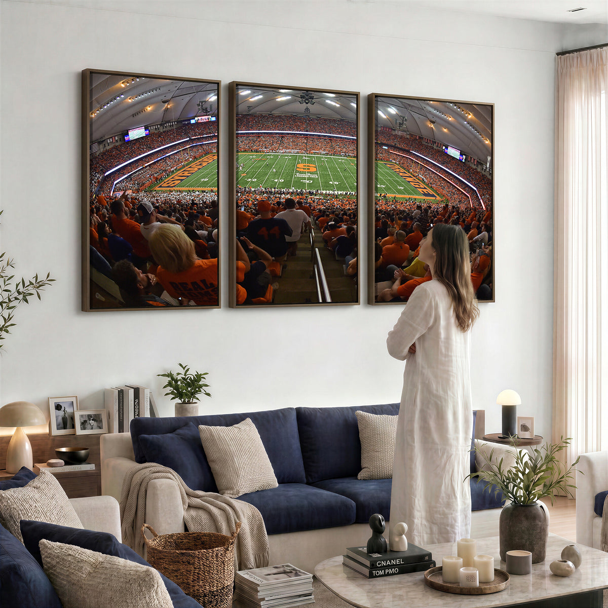 43291-MGV-CV-36X24 - Syracuse University Orange Football Canvas Print, Football Team Print - Syracuse JMA Wireless Dome