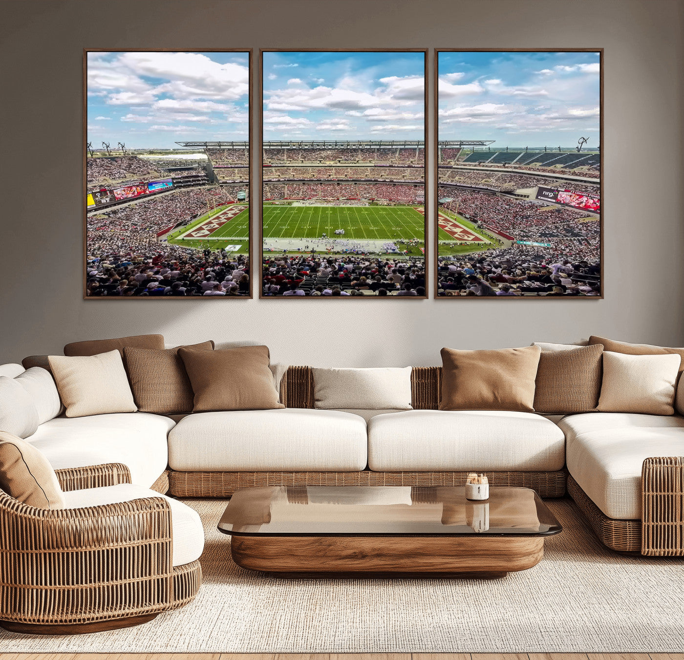 MGV-FC-60X30-3P - The Temple University Owls Athletics Team Print - Philadelphia Lincoln Financial Field Stadium Wall