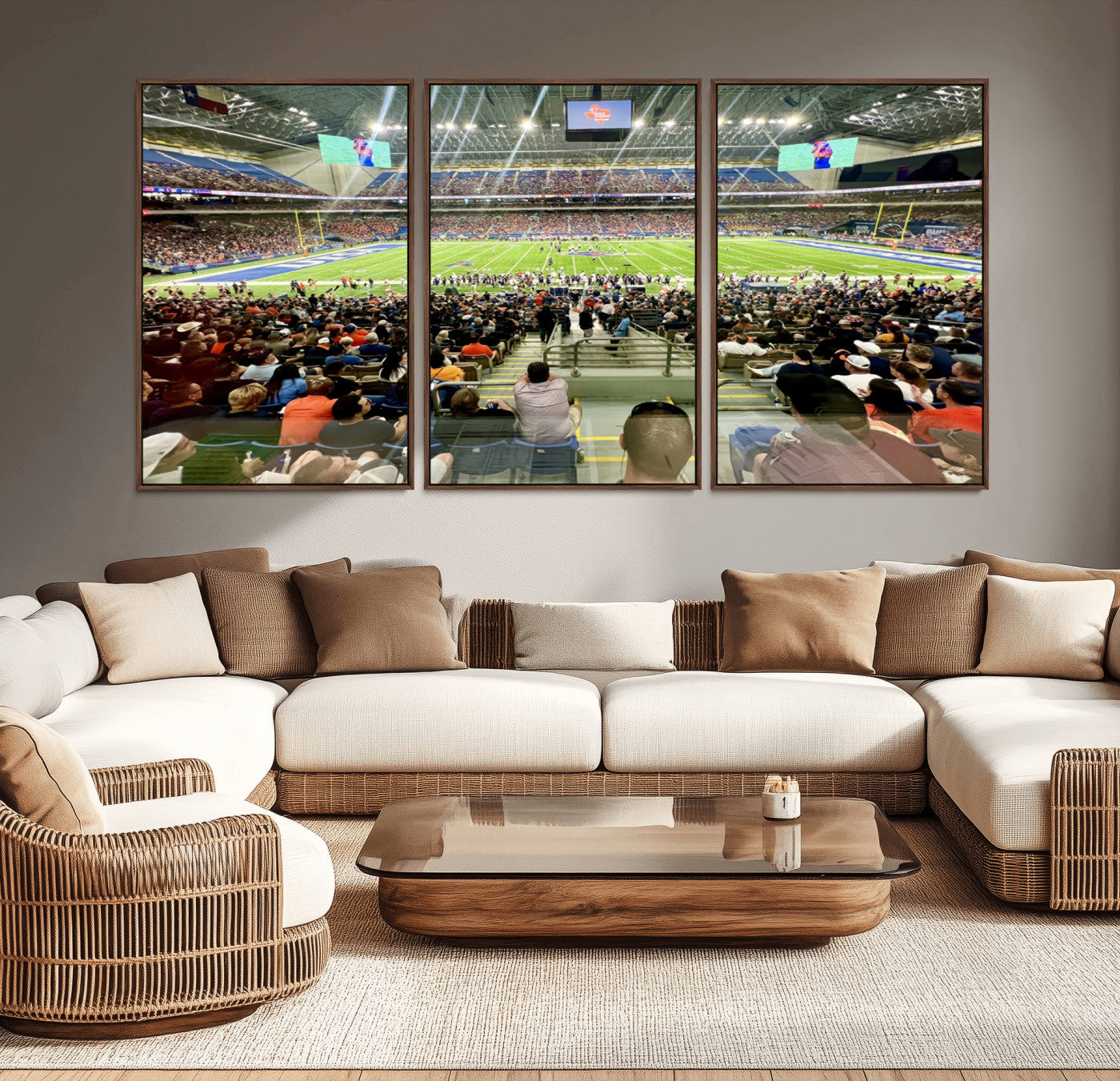 MGV-FC-60X30-3P - The University of Texas at San Antonio Roadrunners Football Team Print - San Antonio Alamodome Wall