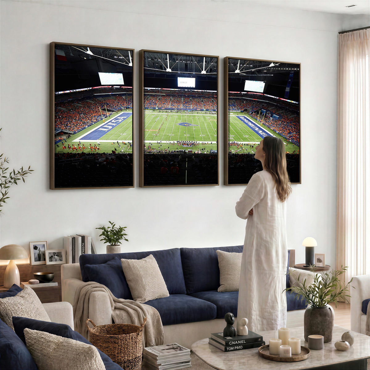 98617-MGV-CV-36X24 - The University of Texas at San Antonio Roadrunners Football Team Print, San Antonio Alamodome