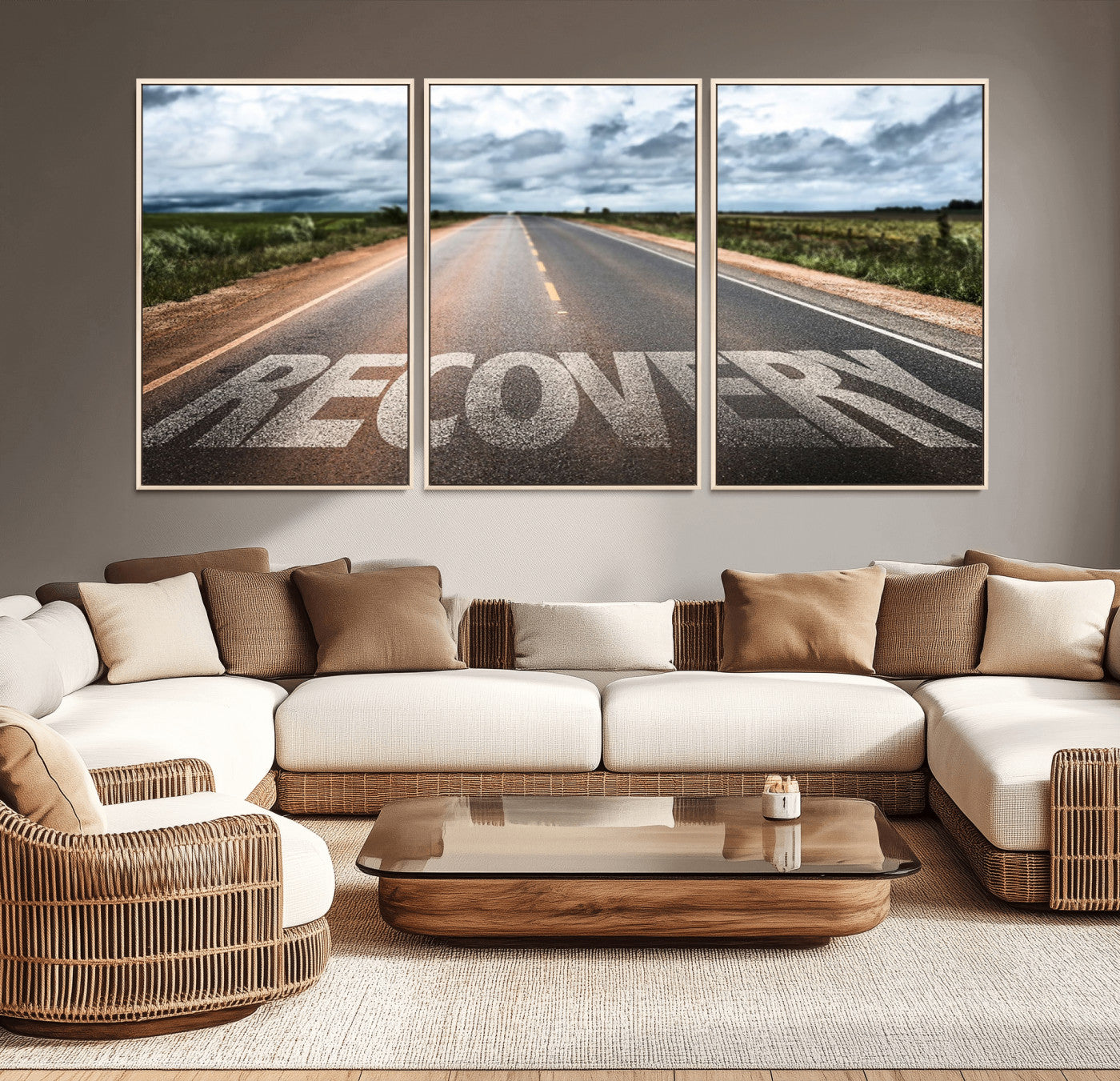50743-MGV-CV-36X24-Recovery Road Wall Art Canvas Print