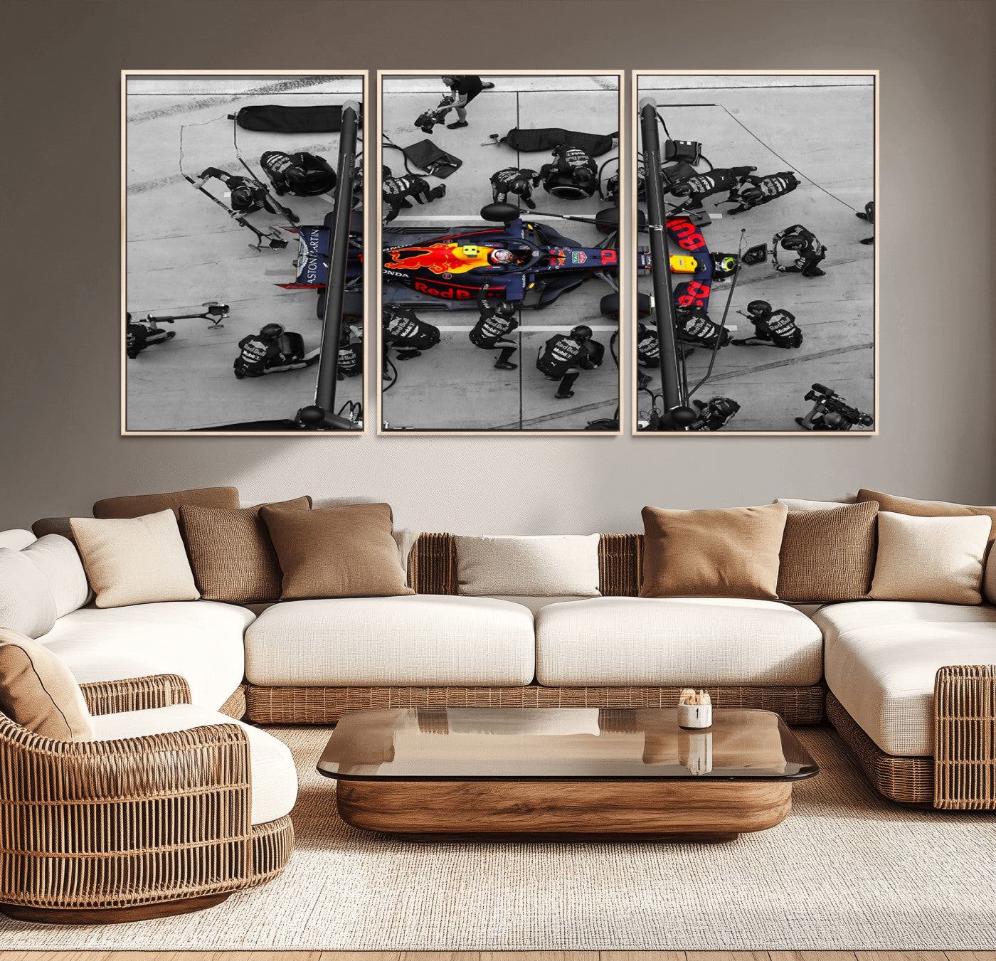 -RedBull Formula 1 Canvas Wall Art Print