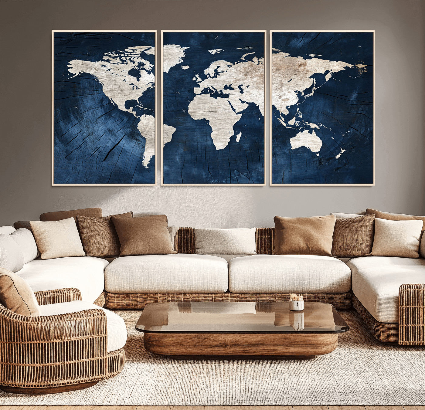 78104-MGV-CV-36X24-Push Pin World Map Canvas Print – Travel Tracker Wall Art for Couples, Perfect Anniversary Gift for Home or Office Decor
