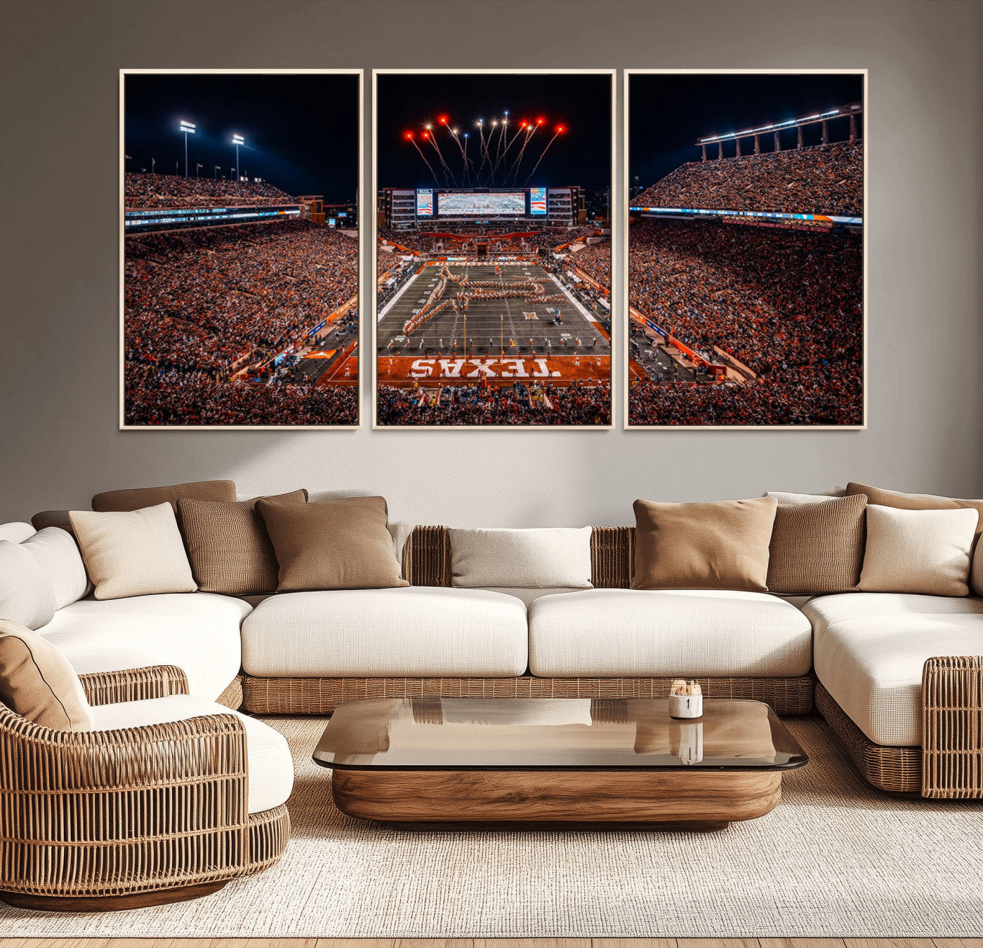 MGV-FC-60X30-3P - Texas Memorial Stadium Wall Art Canvas Print