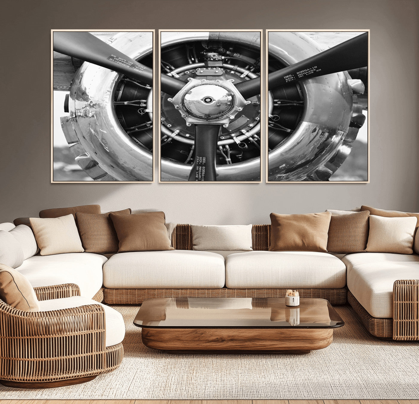 28132-MGV-CV-36X24-Vintage Airplane Wall Art Canvas Print