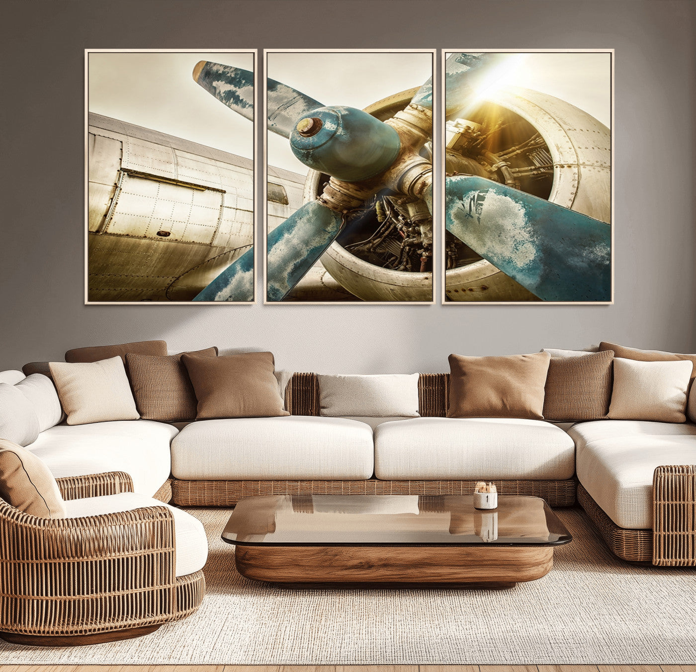 14106-MGV-CV-36X24-Vintage Airplane Canvas Print