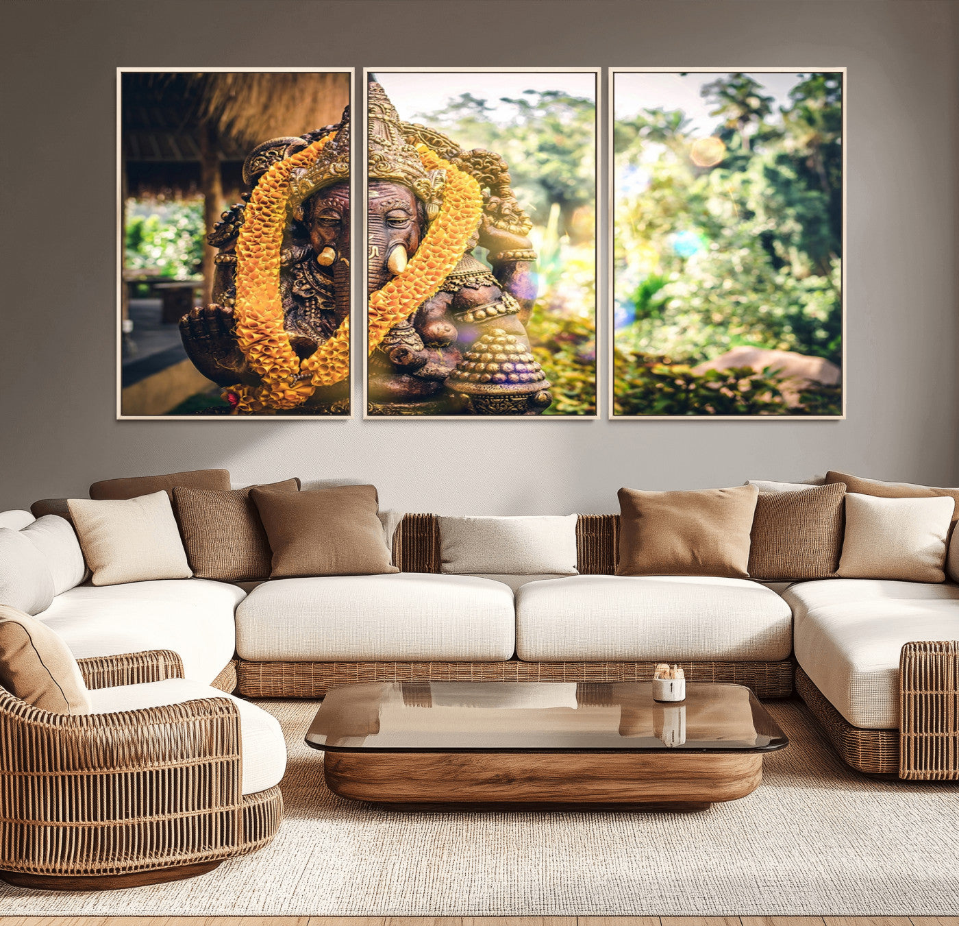 42278-MGV-CV-36X24-Hinduism Statue Wall Art Canvas Print