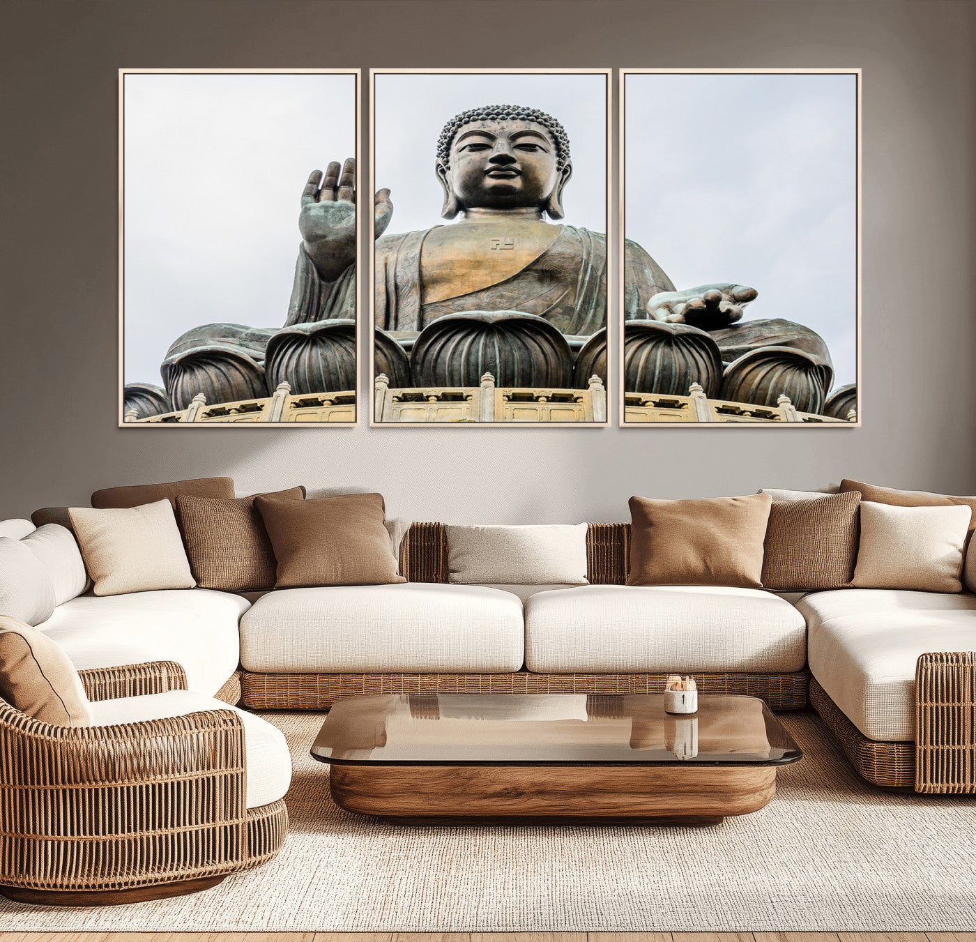 77041-MGV-CV-36X24-Buddha Statue Wall Art Canvas Print