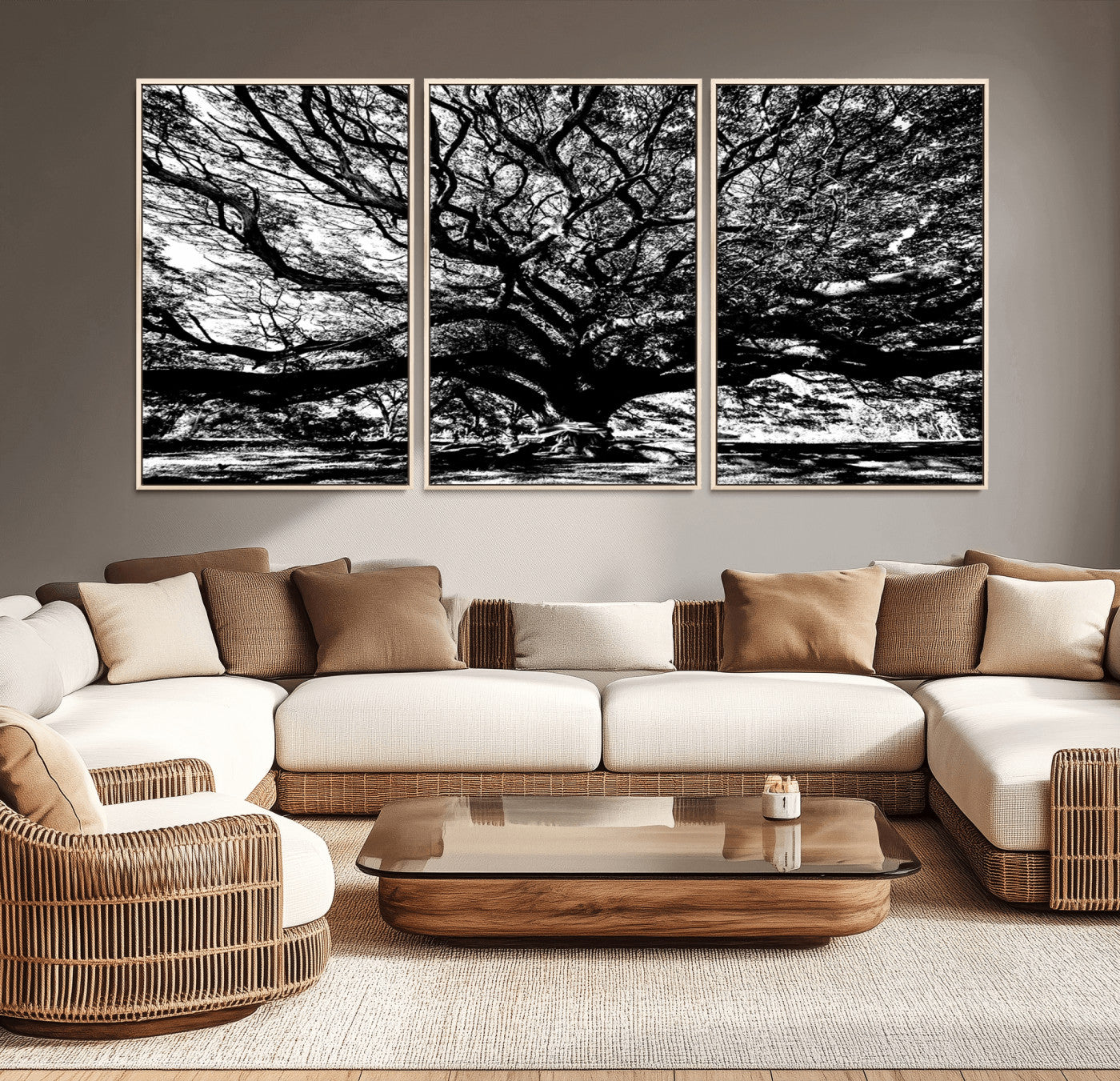 20836-MGV-CV-36X24-Mighty Angel Oak Wall Art | Angel Oak Tree Art Print