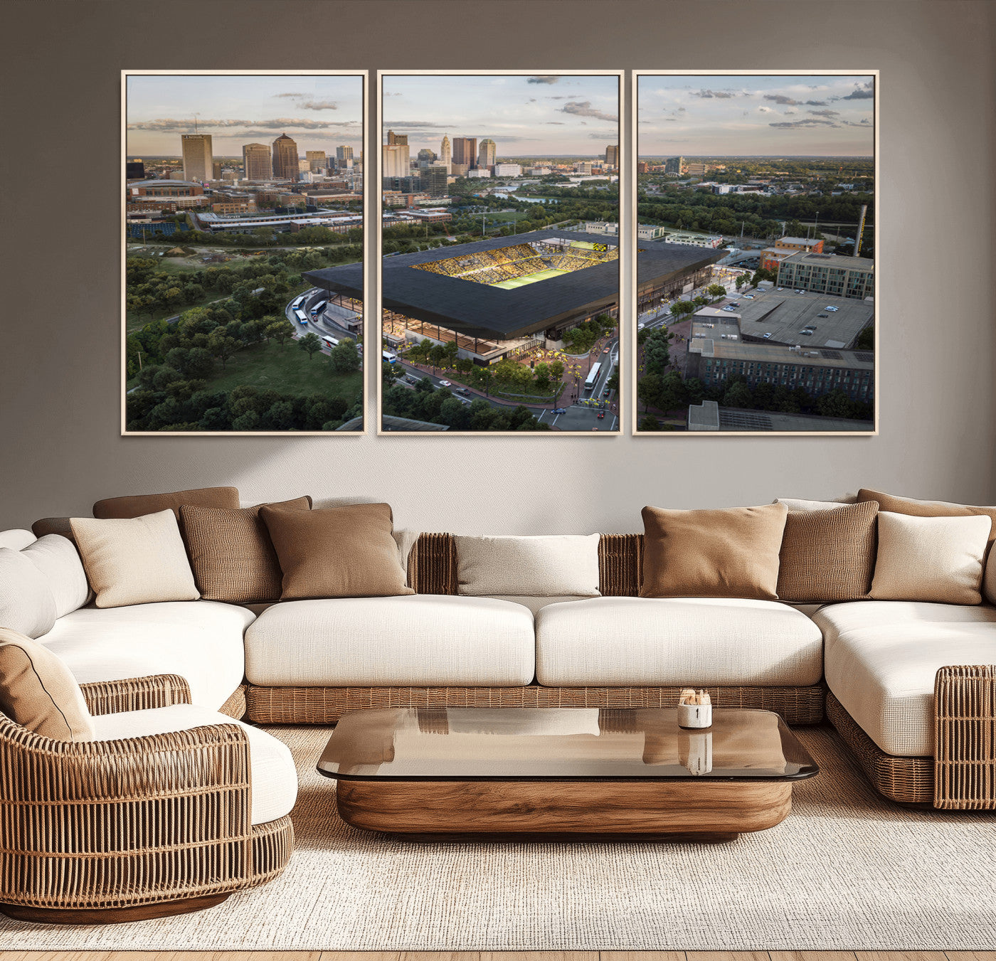 90971-MGV-CV-36X24-Columbus Crew Soccer Team Print - Columbus Crew Stadium Wall Art, Columbus Crew Soccer Wall Art