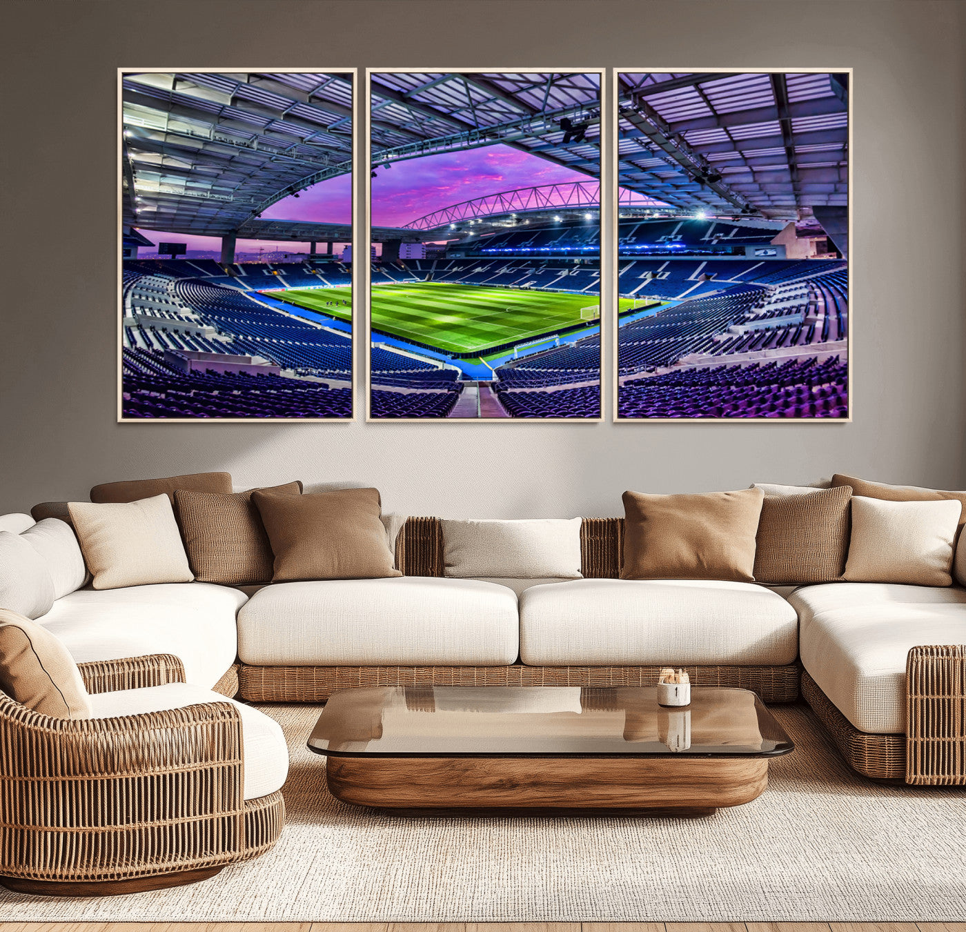 -FC Porto Soccer Team Print Canvas- Dragon Stadium Wall Art Canvas Print
