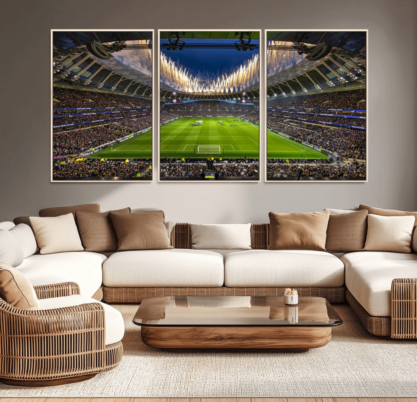 MGV-FC-60X30-3P - Tottenham Hotspur Football Team Print - London Tottenham Hotspur Stadium Wall Art Canvas Print