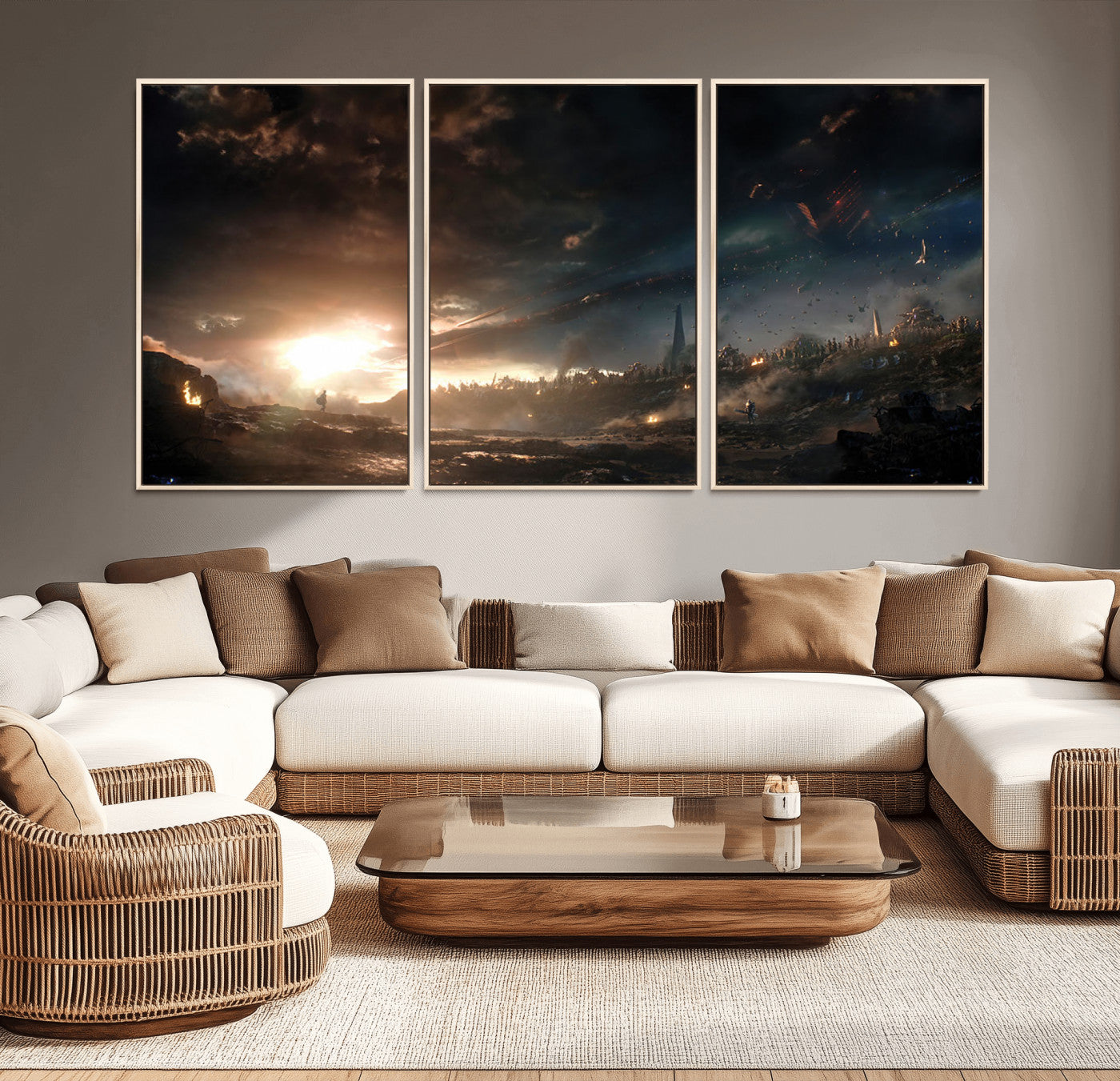 58617-MGV-CV-36X24-Avengers Planet Wall Art Canvas Print