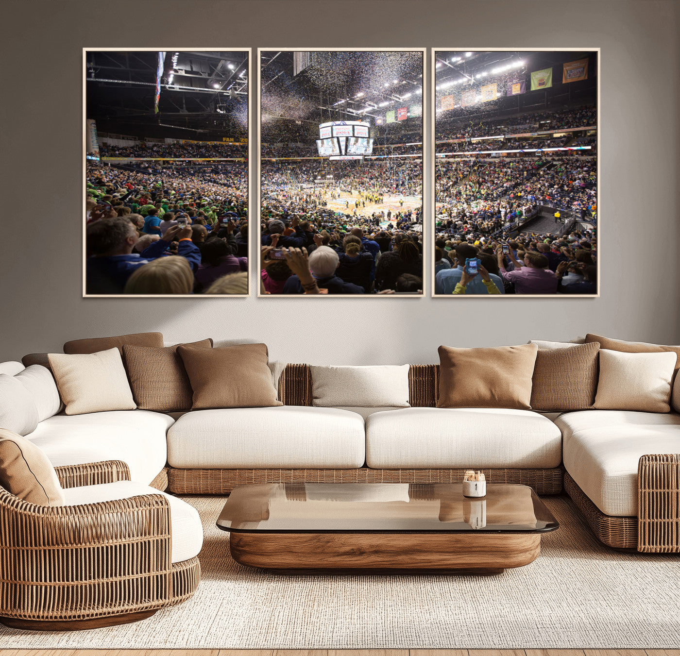 MGV-FC-60X30-3P - Bridgestone Arena Wall Art Canvas | Nashville Predators Hockey Team Print | Canvas Print | Ready to